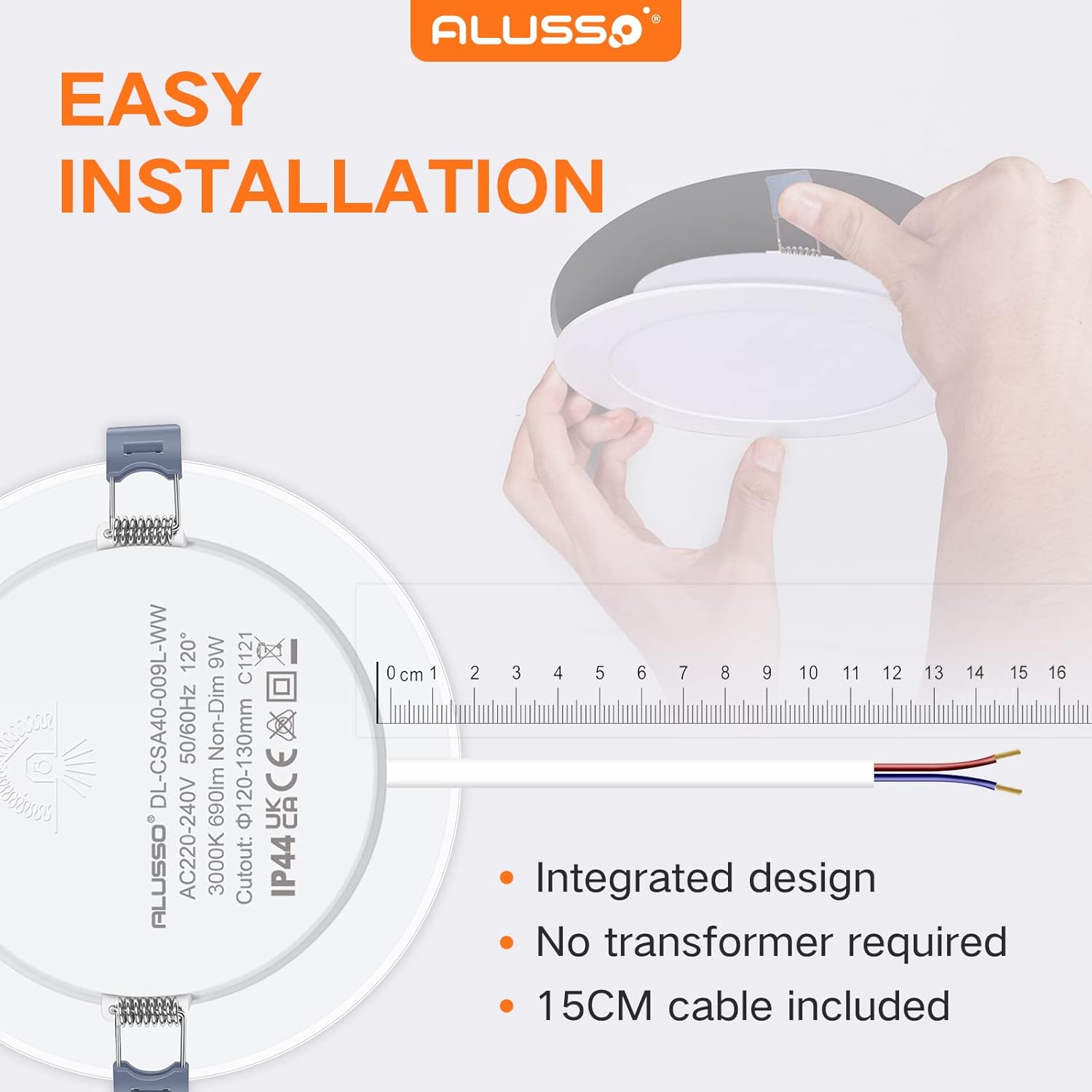 Alusso Faretti LED da Incasso 6x9W 6000K - immagine 5