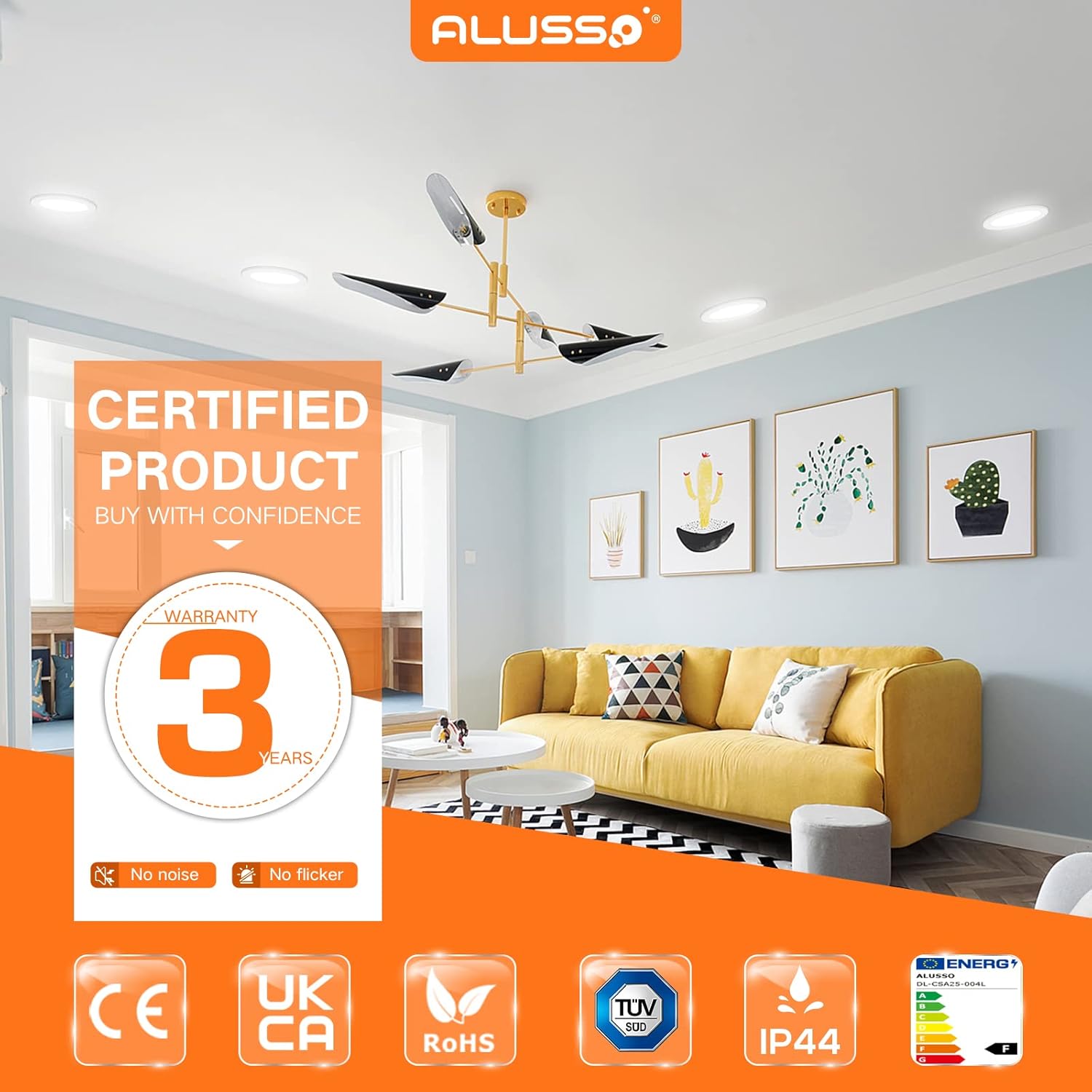 Alusso Faretti LED da Incasso 6x9W 6000K - immagine 6