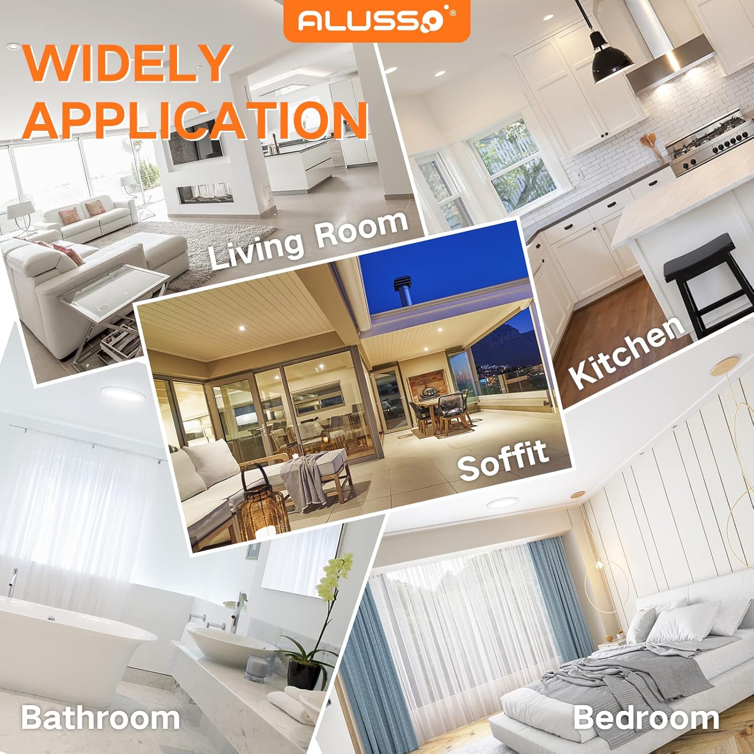 Alusso Faretti LED da Incasso 6x9W 6000K - immagine 7