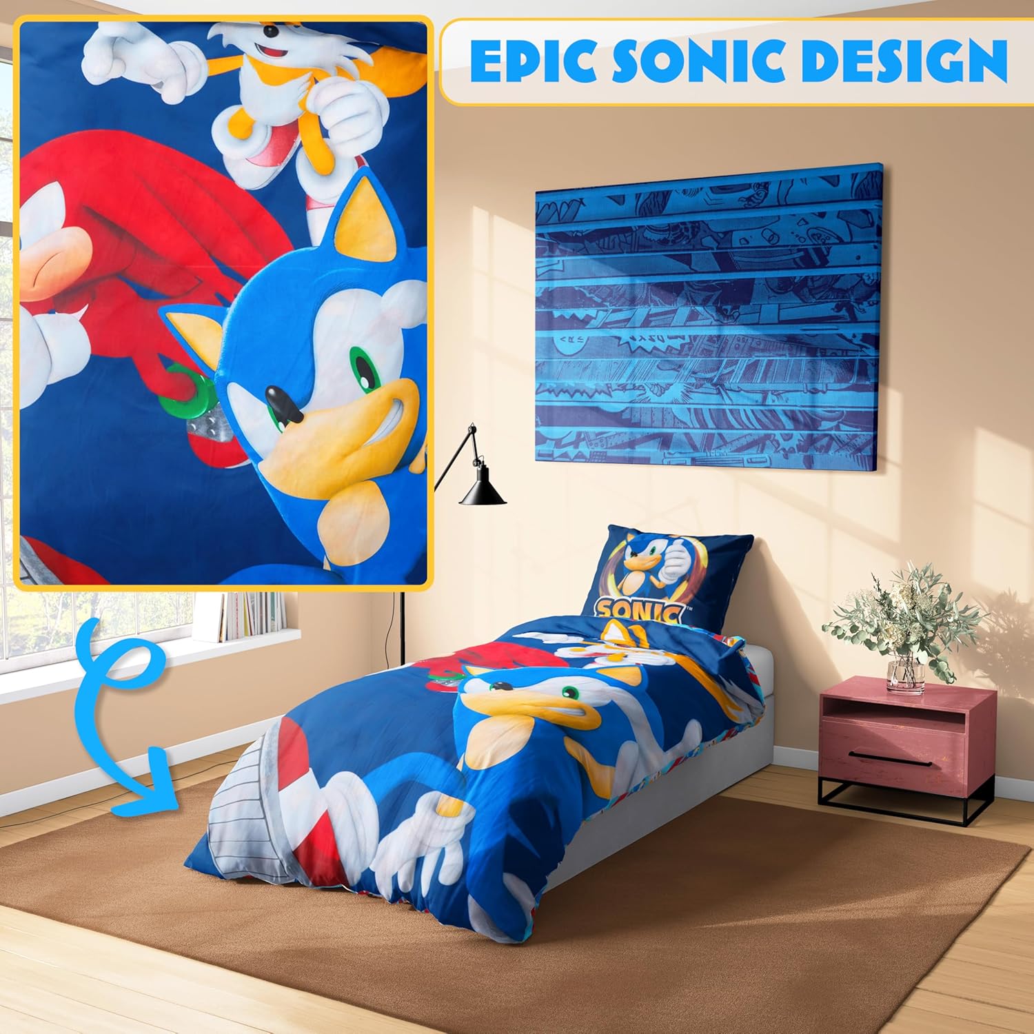 Get Trend SONIC THE HEDGEHOG Copripiumino Singolo - immagine 3