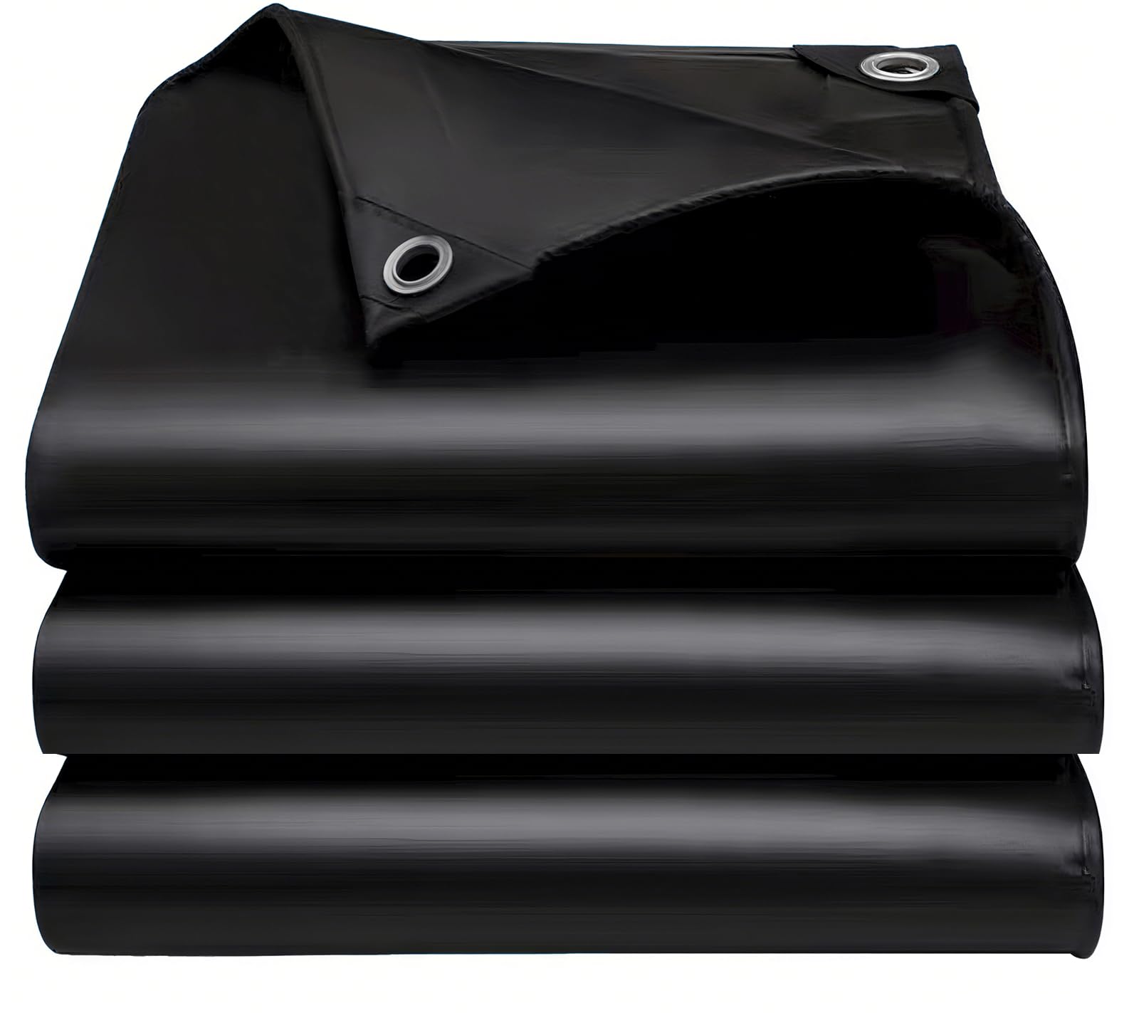 Telo Impermeabile Esterno in Polietilene Nero 6x6m