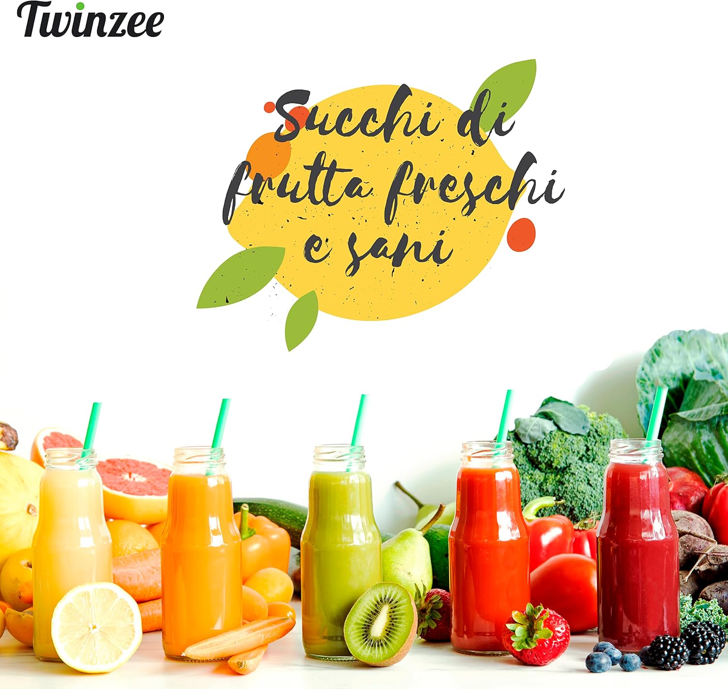 Twinzee Centrifuga Frutta e Verdura Professionale 850W - immagine 7