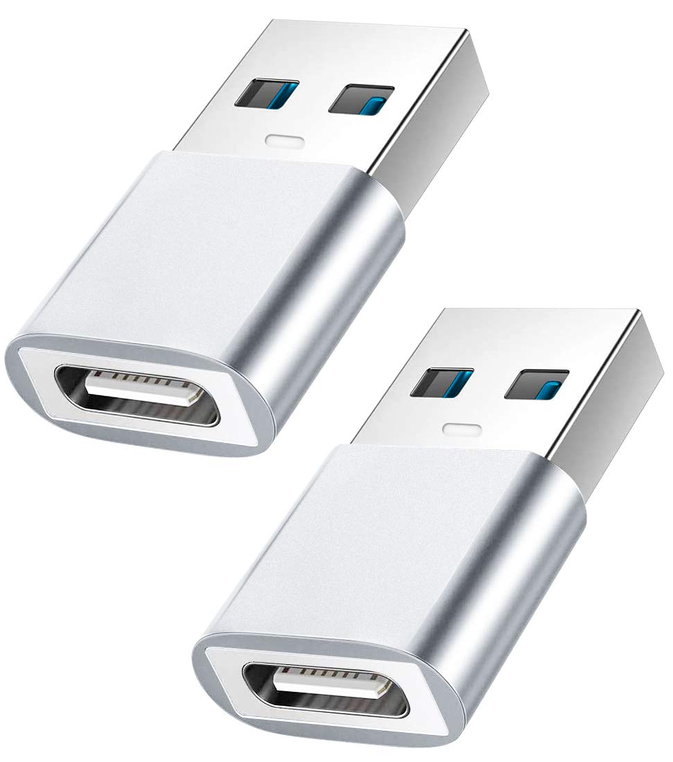 Adattatore USB C a USB Maschio (2 Pezzi), Argento