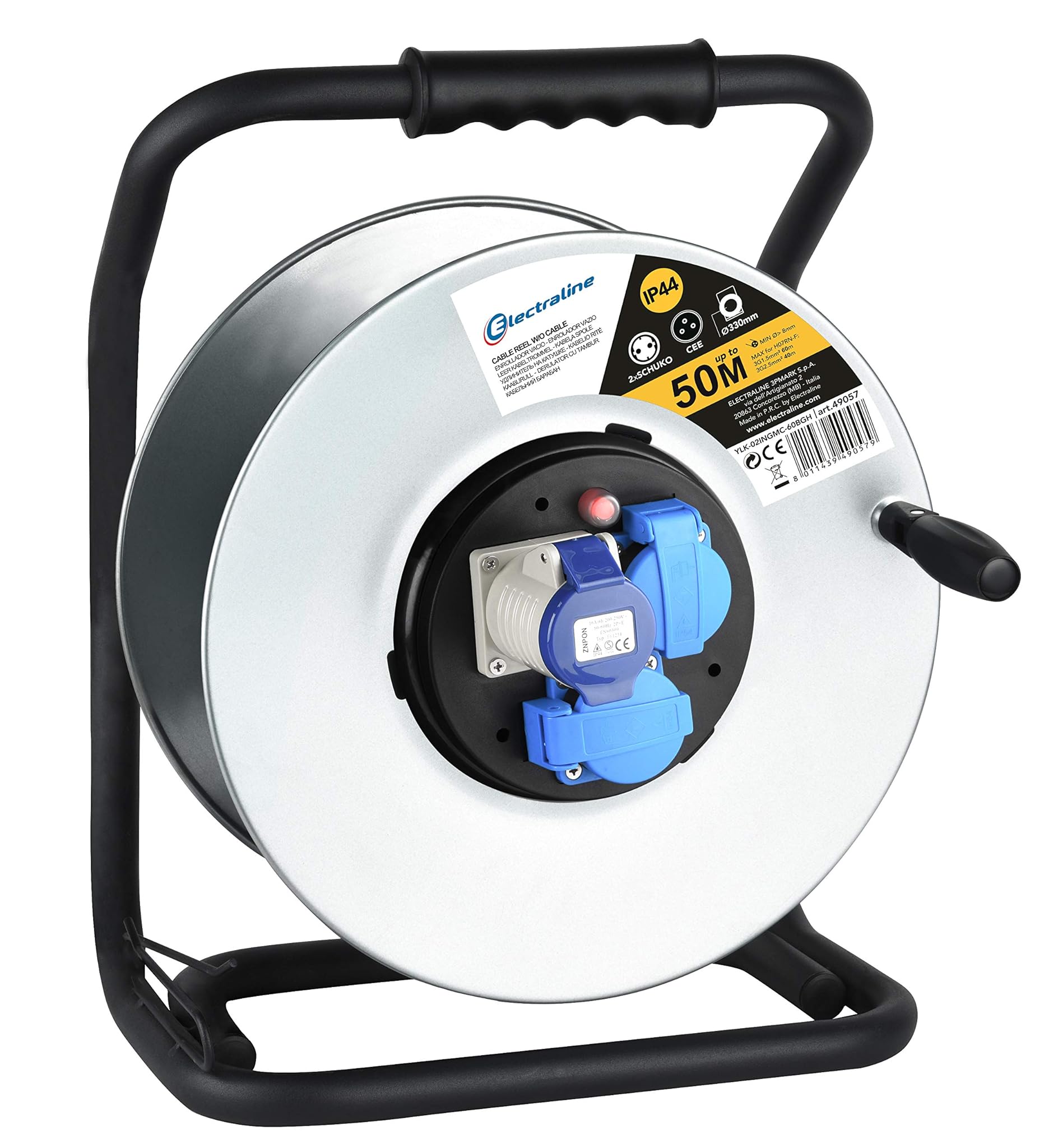 Electraline 49057 Avvolgicavo Professionale