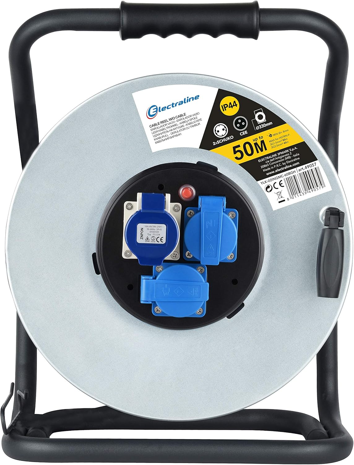 Electraline 49057 Avvolgicavo Professionale - immagine 2