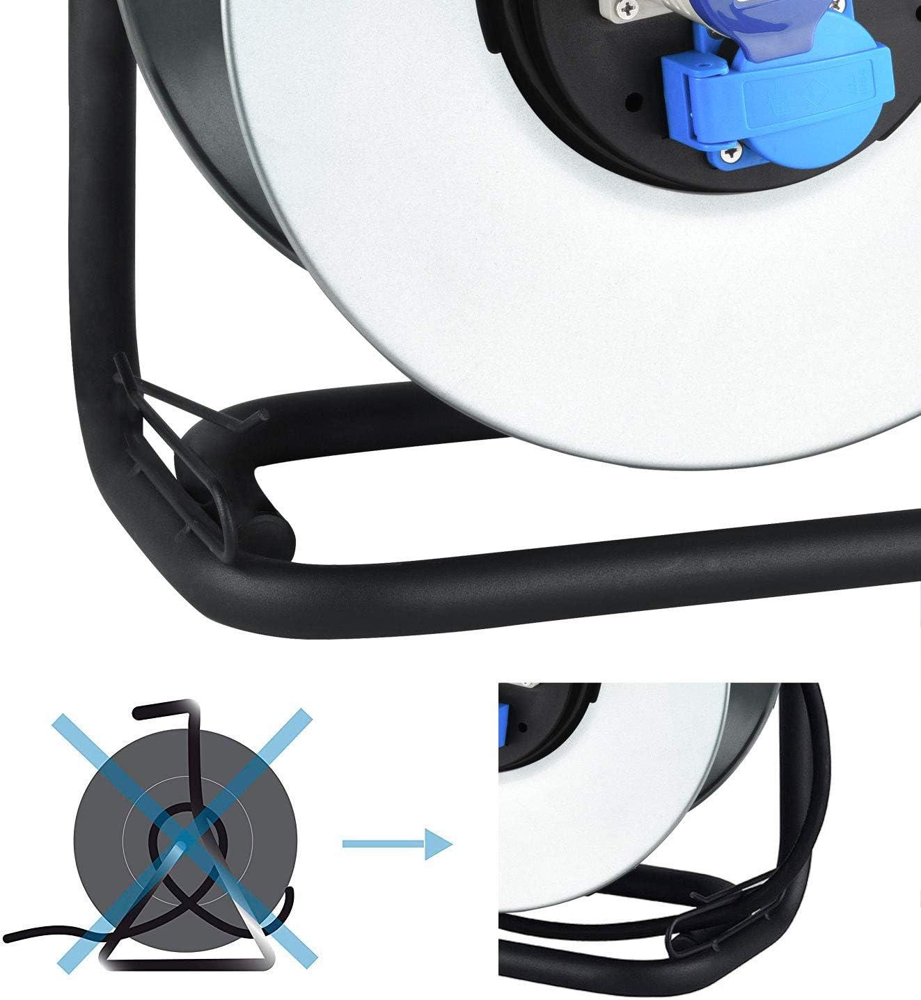 Electraline 49057 Avvolgicavo Professionale - immagine 3