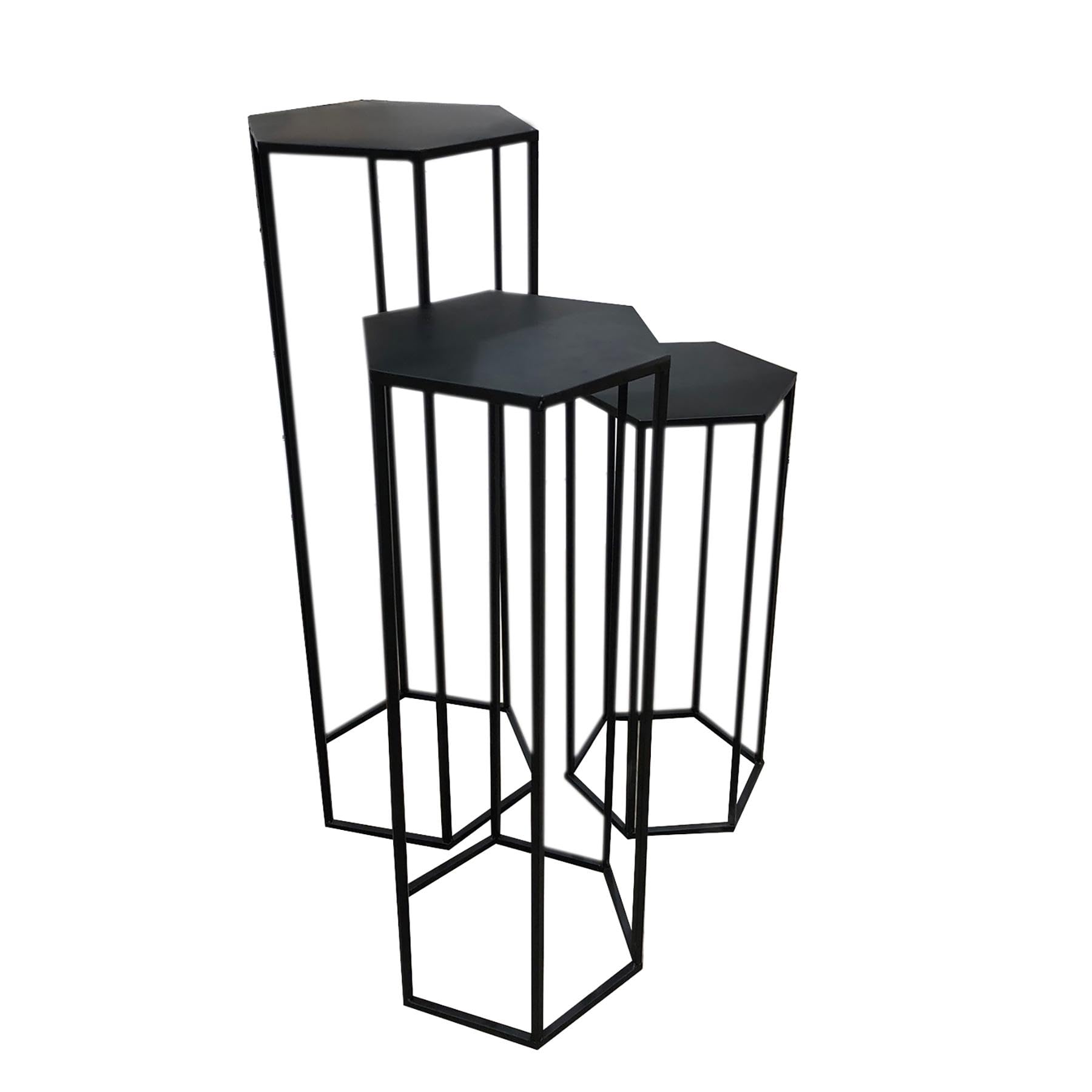 Home Deco Factory Gigogne X3 Metal Noir