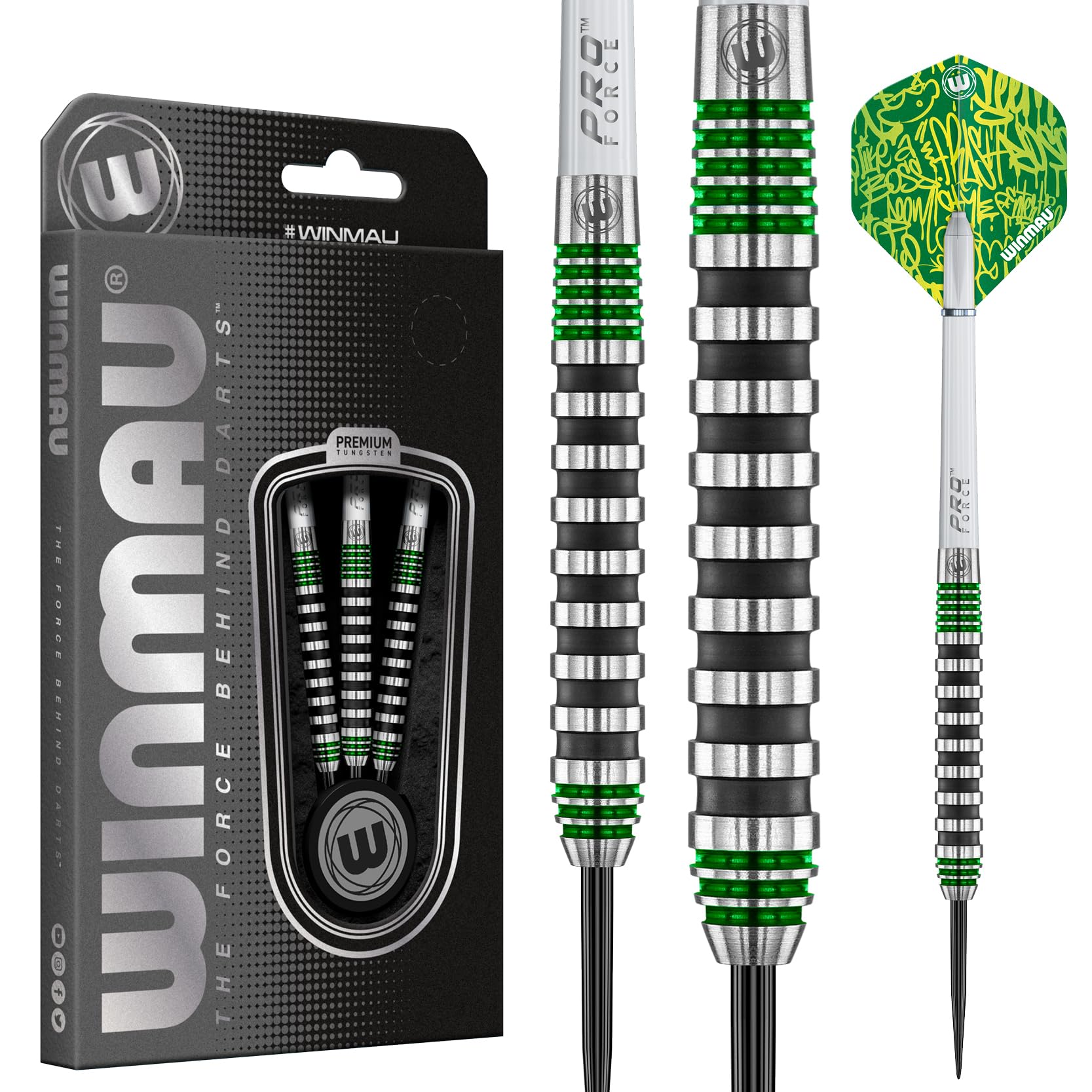 WINMAU Freccette Advance 500 Serie Verde 20g