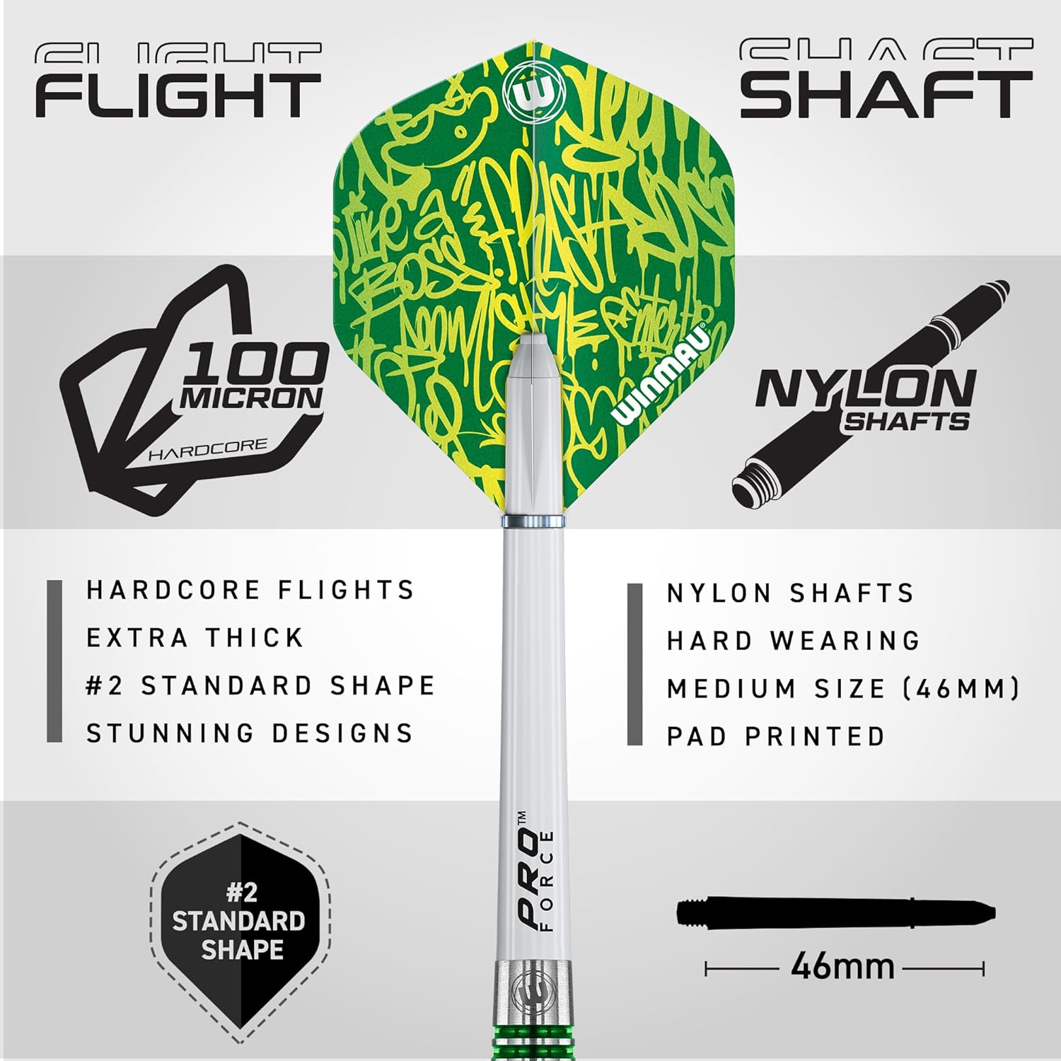 WINMAU Freccette Advance 500 Serie Verde 20g - immagine 3