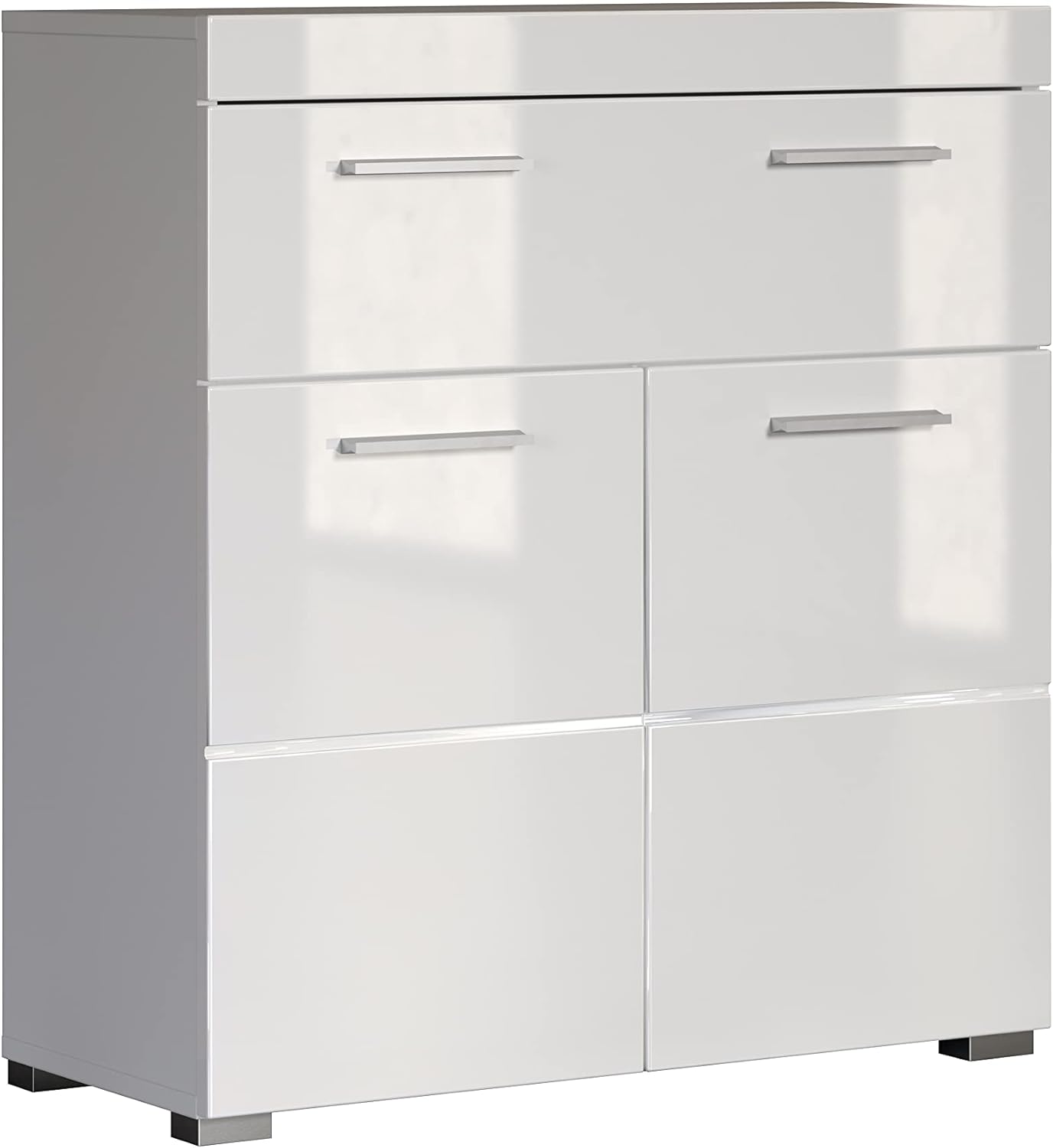 Arredamenti, Bianco Liscio (Alta lucentezza), 73 x 79 x 31 cm