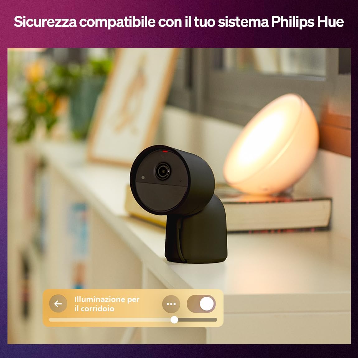 Philips Hue Secure Desktop Camera 2K, Nera - immagine 4