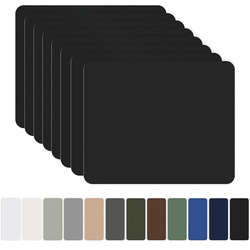 Toppe Autoadesive in Nylon 20x15cm, 8 Pezzi, Nero