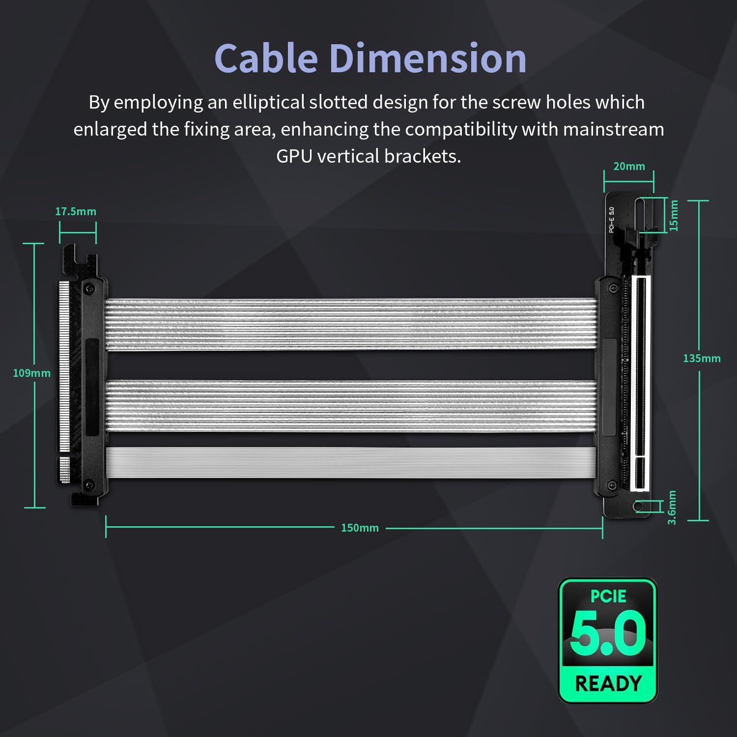 Cavo riser PCIE 5.0 (300 mm) - immagine 5