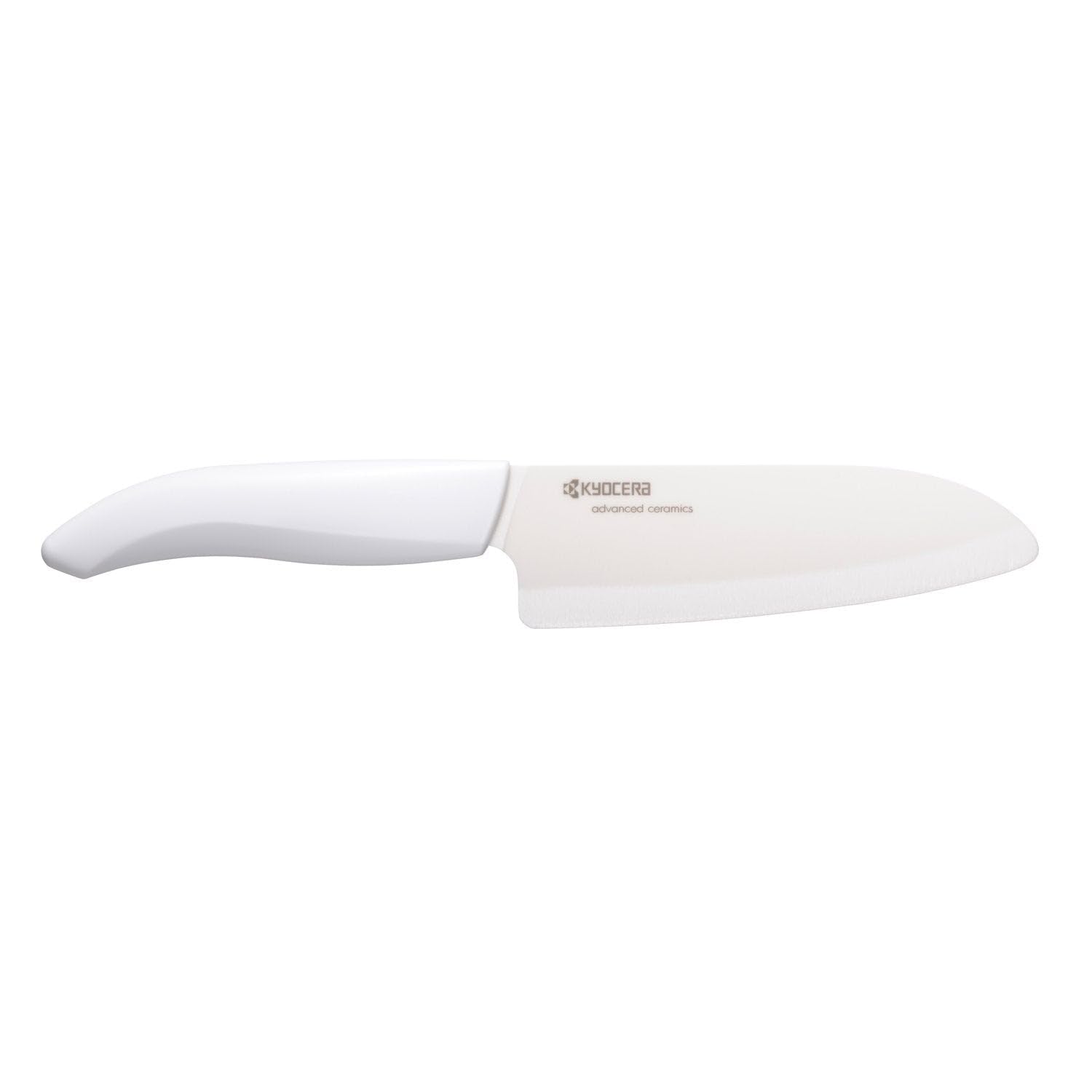 Kyocera FK140WHWH Gen Coltello in Ceramica Bianca, Santoku 14cm
