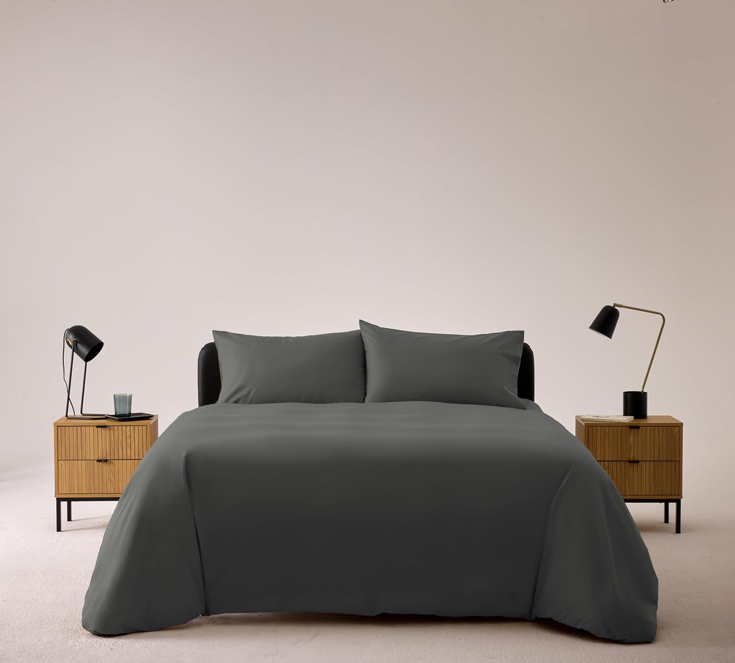 Bassetti Completo Copripiumino Singolo 155x200 cm, Grigio - immagine 2