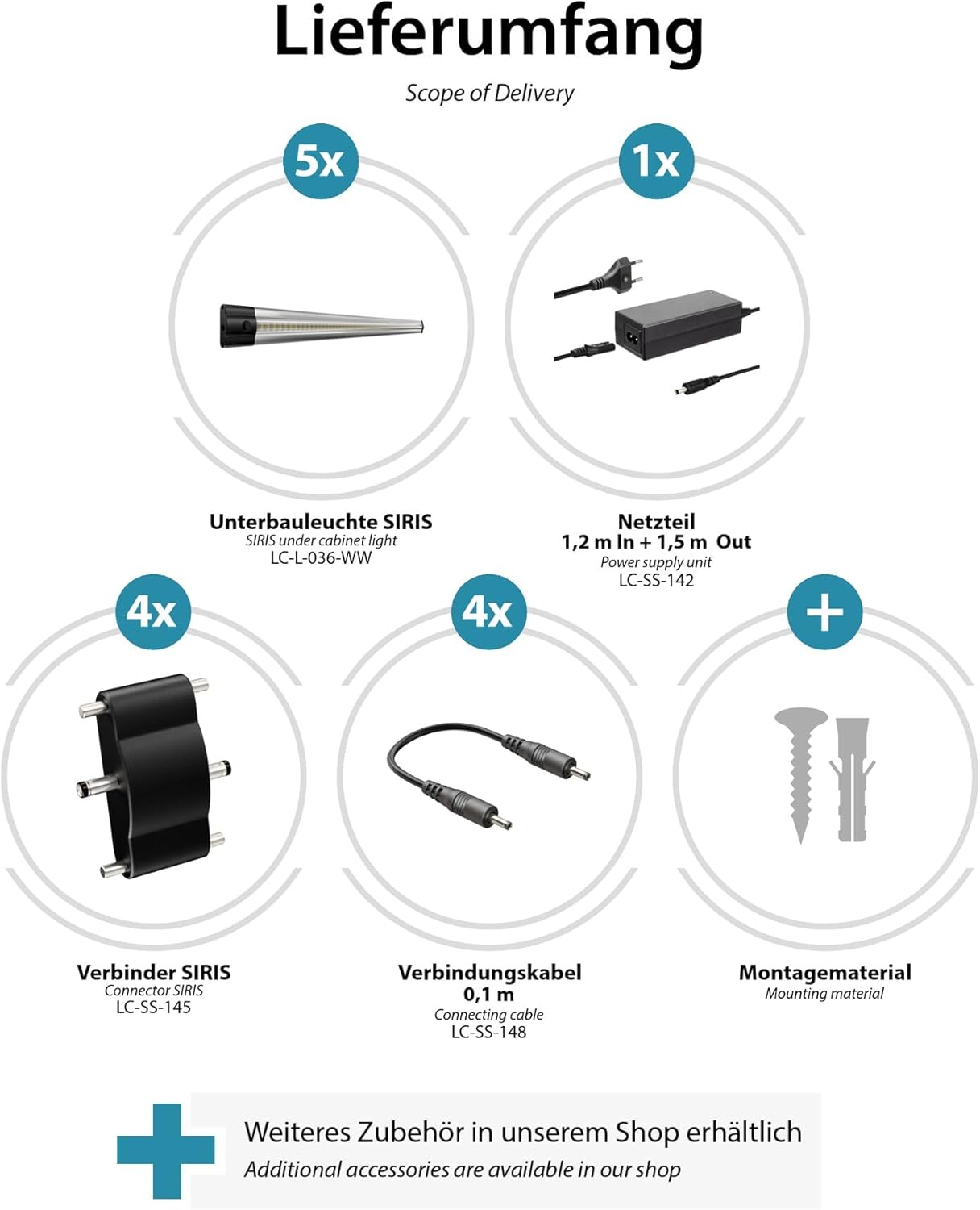 Parlat Apparecchio Sottopensile SIRIS, Piatto (Set 5 pz) - immagine 5