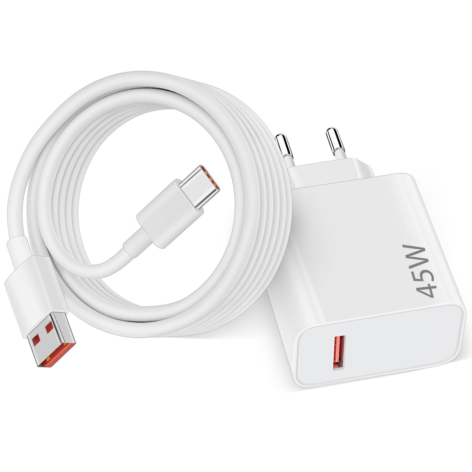 Caricatore USB Rapido 45W con Cavo USB-C 2M
