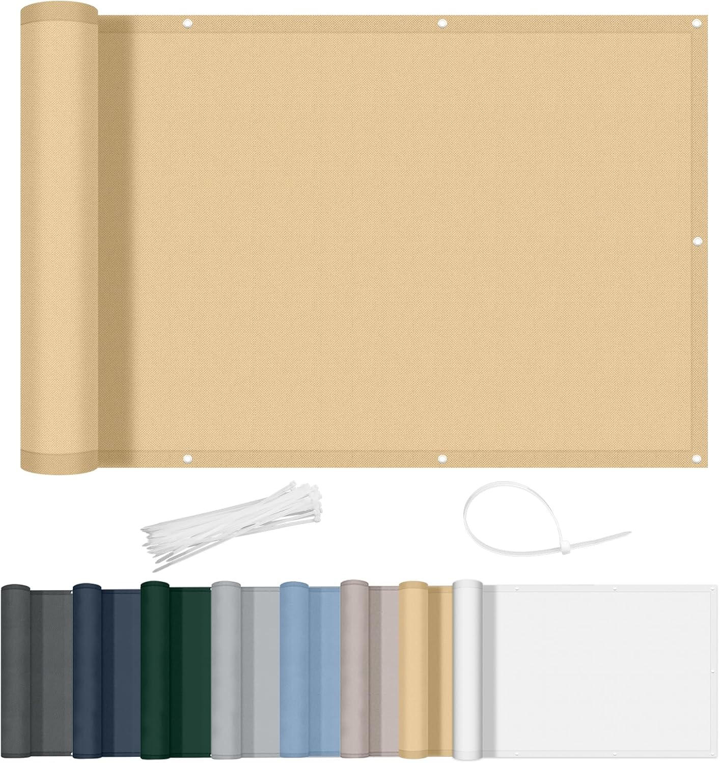 Axt Shade Frangivisto Balcone 90x500cm, Sabbia - immagine 1