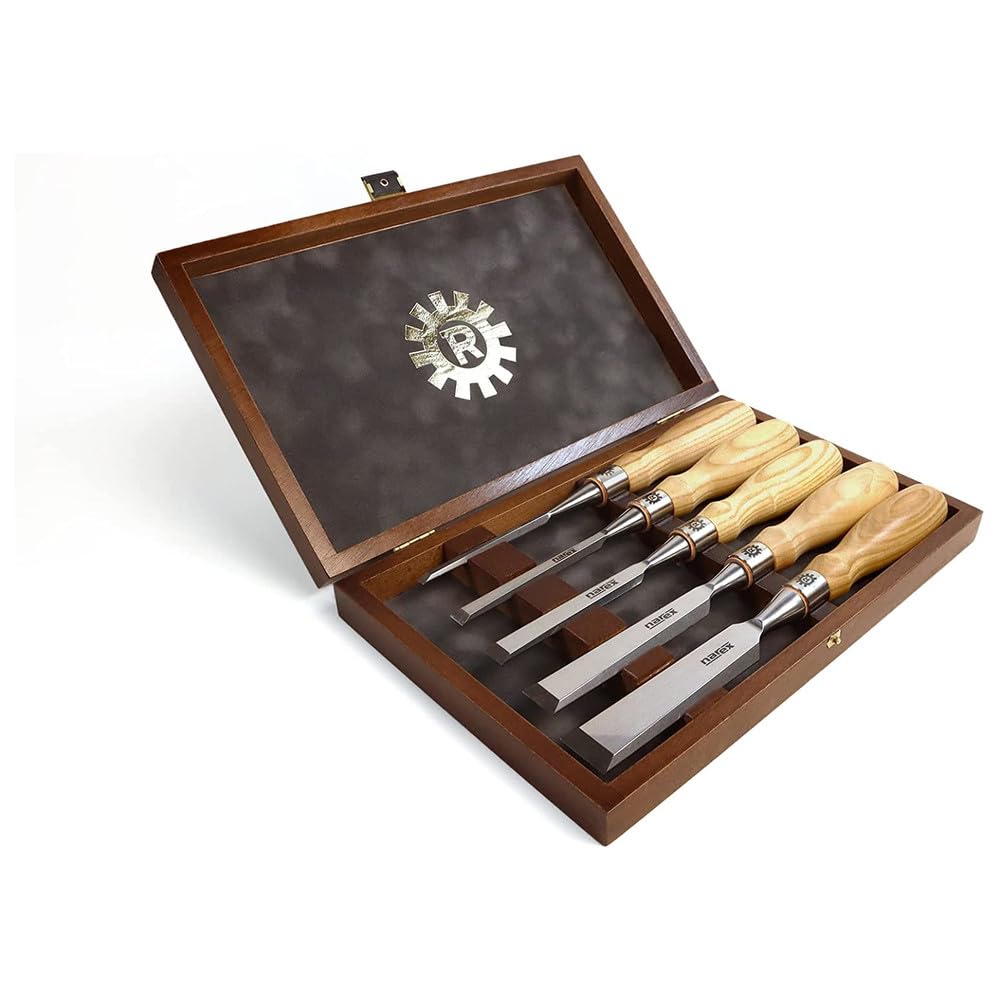 Narex Richter - Scalpello con bordi smussati, 5 pezzi