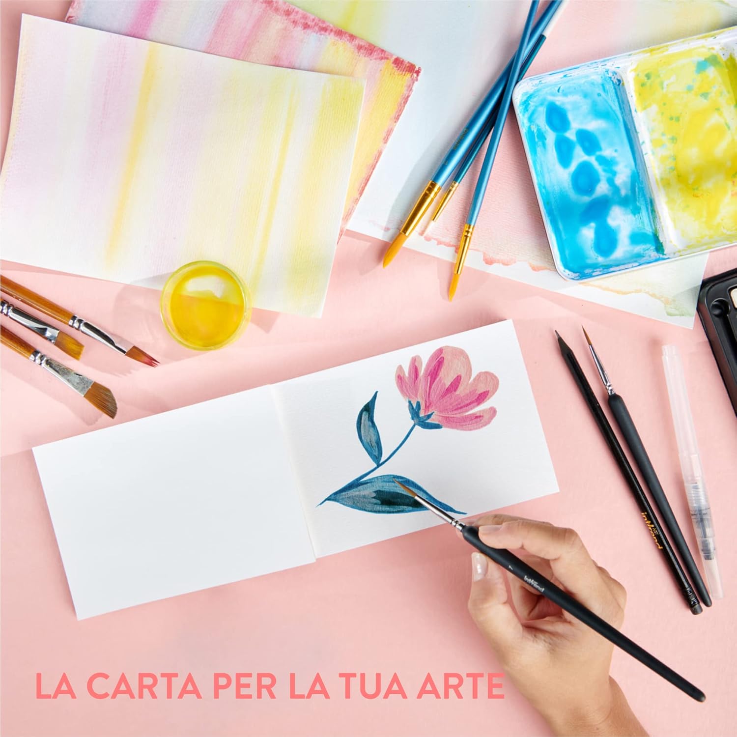 Int!rend Blocco Carta Acquerello A6 - 60 Fogli 300gr - immagine 2
