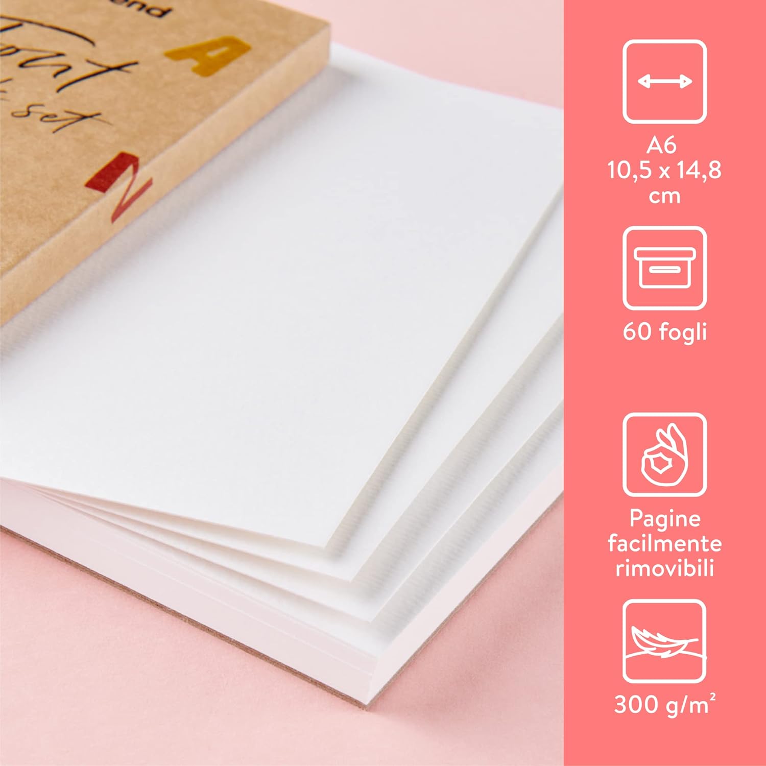 Int!rend Blocco Carta Acquerello A6 - 60 Fogli 300gr - immagine 4