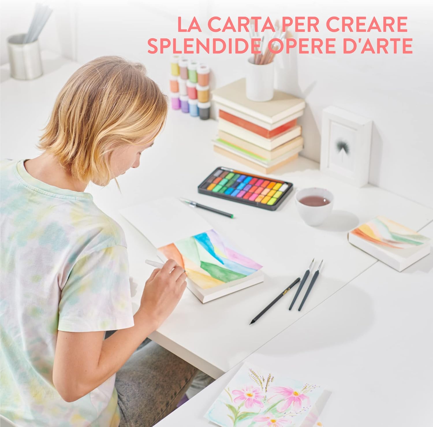 Int!rend Blocco Carta Acquerello A6 - 60 Fogli 300gr - immagine 5