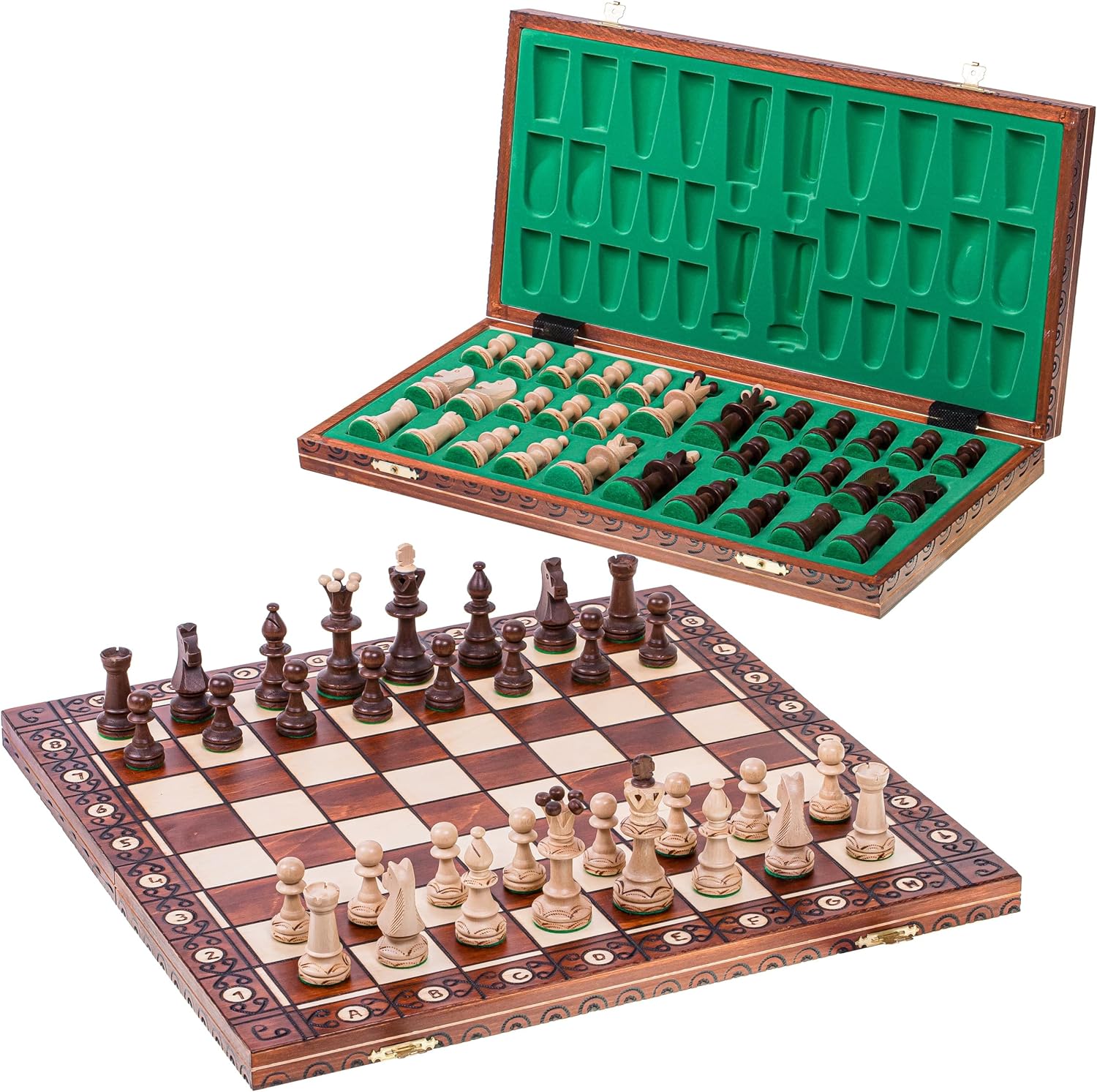 SQUARE - Scacchi in Legno SENATORE 41x41 cm - immagine 1