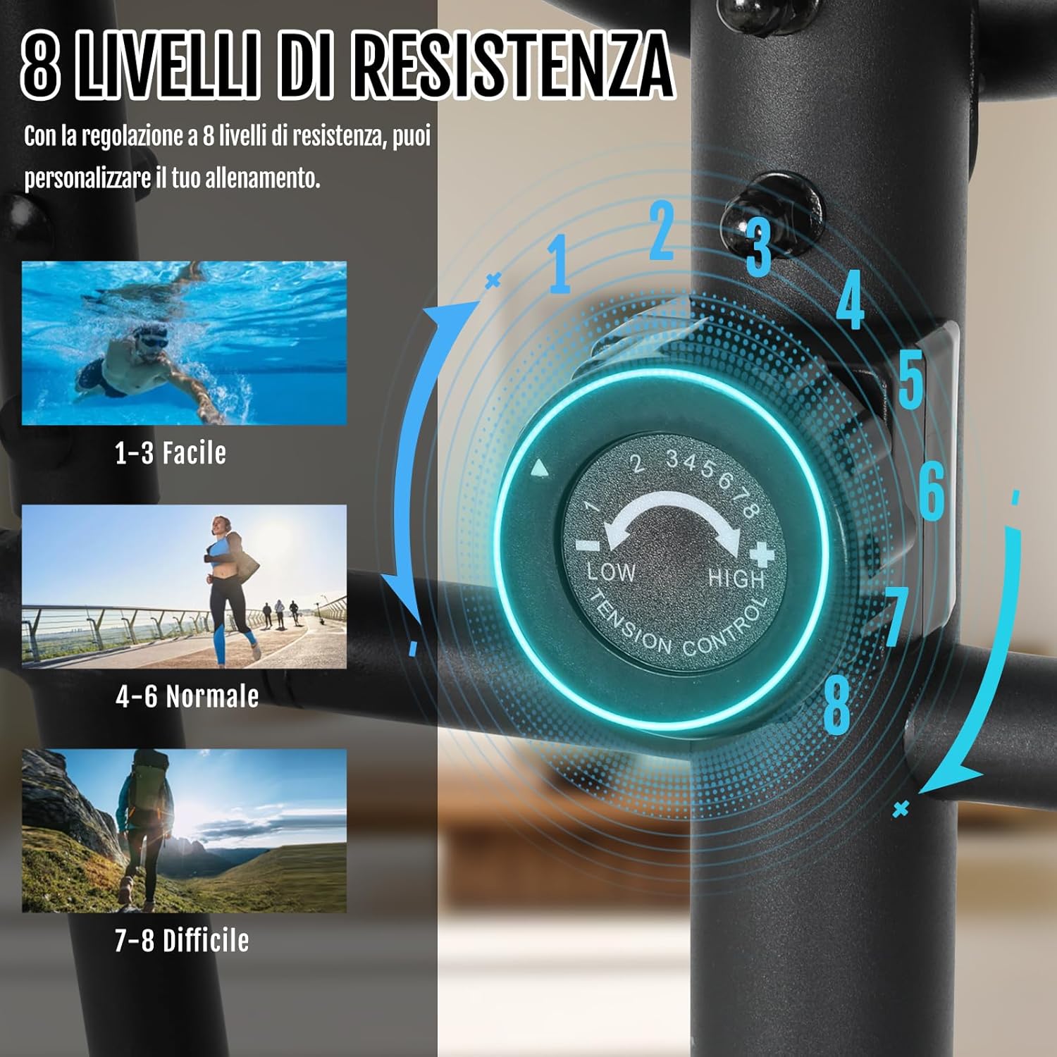 Novonova Cyclette Ellittica da Casa NV-9304 - immagine 4