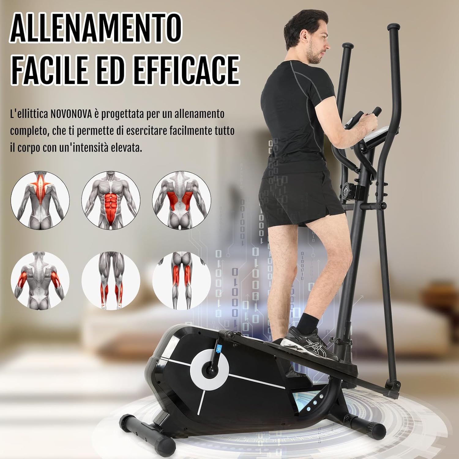 Novonova Cyclette Ellittica da Casa NV-9304 - immagine 6