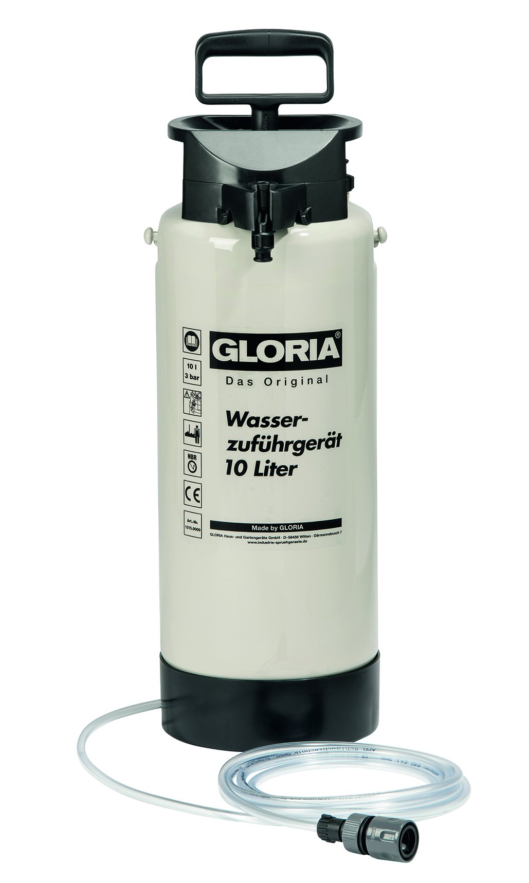 Gloria Apparecchio Zuführ Acqua Tipo 10, Plastico, 10 L, Grigio