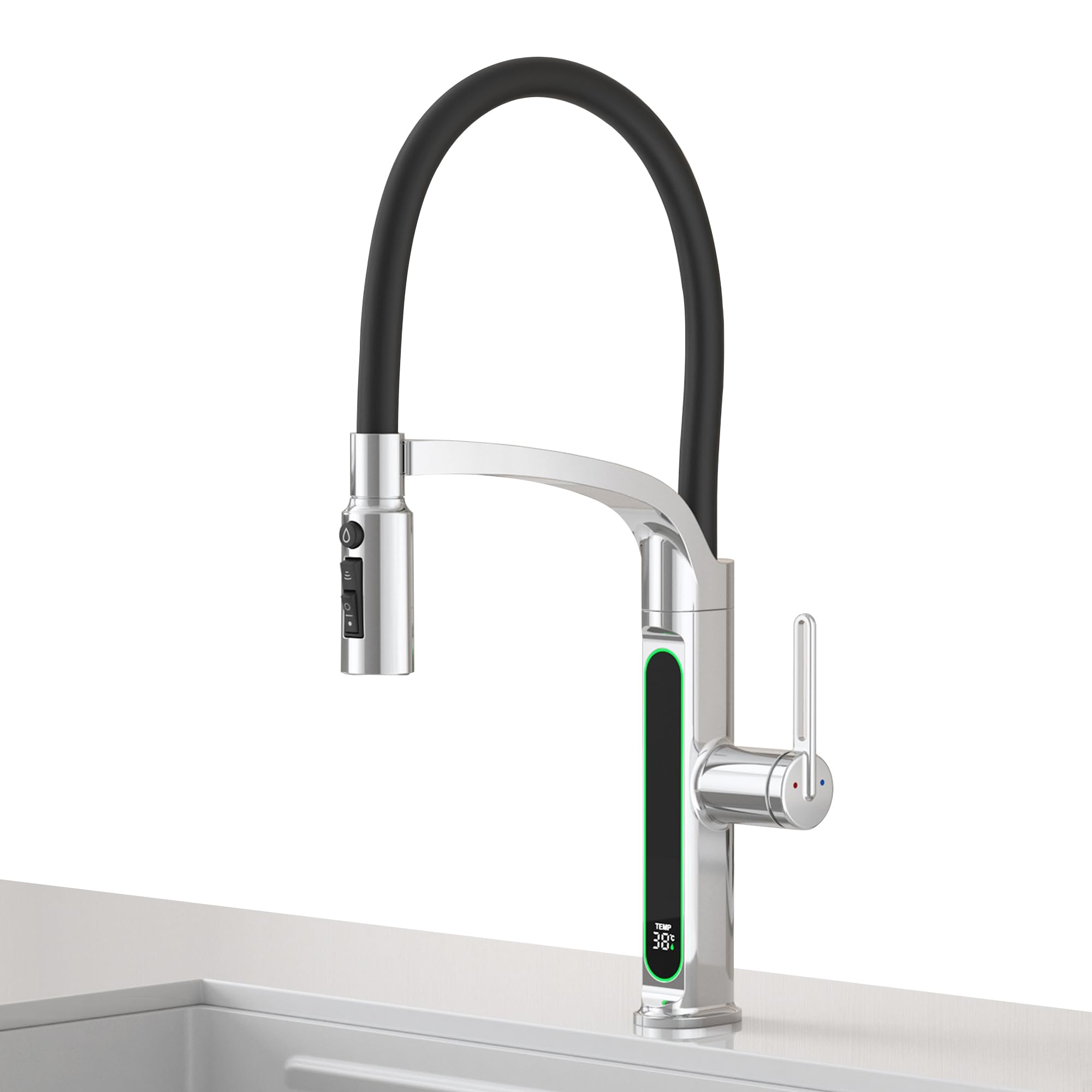 Rubinetto da Cucina con Indicatore Temperatura LED