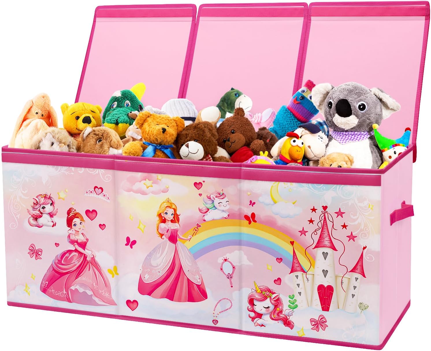 Scatola Giocattoli Large Pieghevole con Coperchio