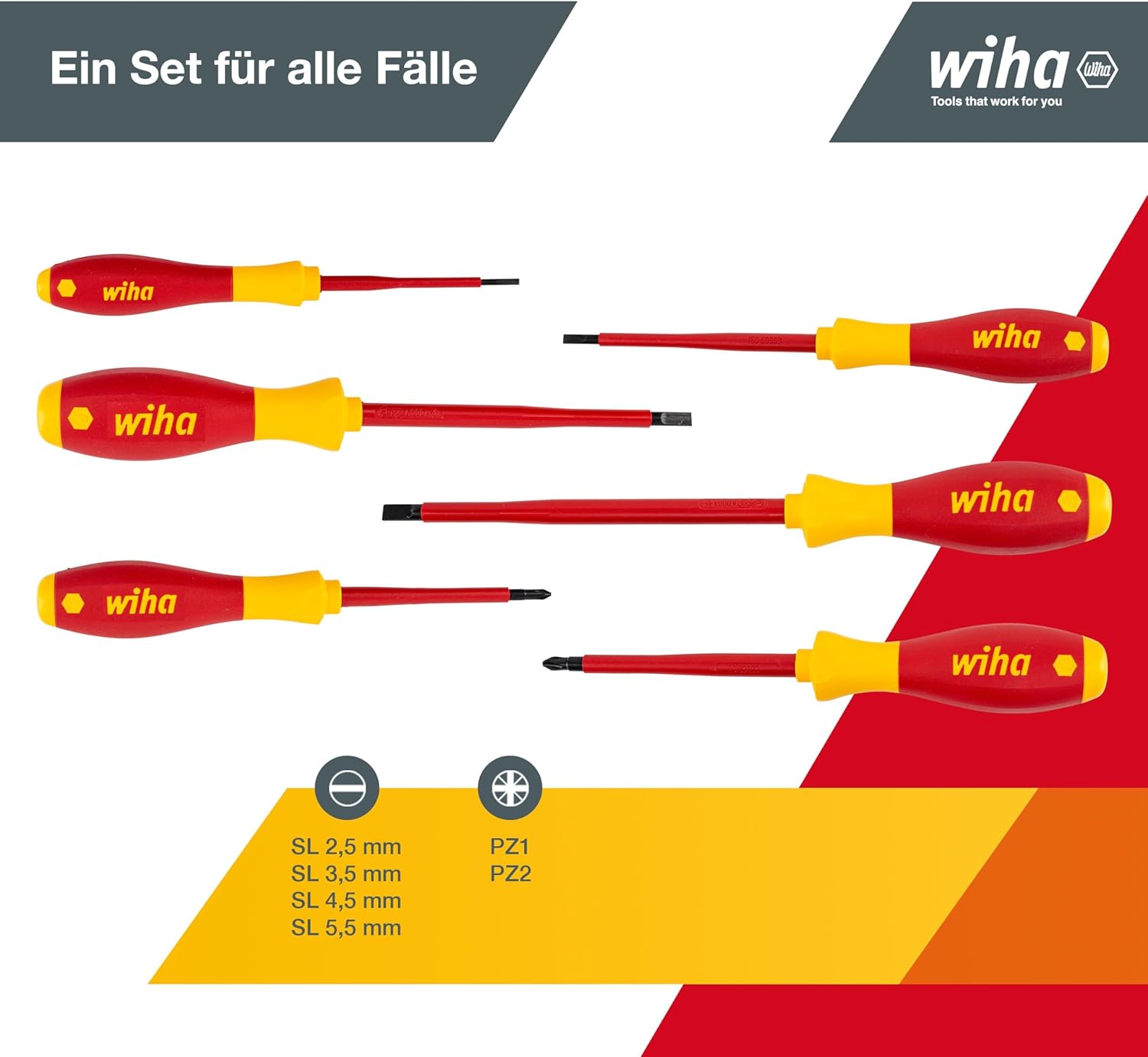 Wiha Set Cacciaviti SoftFinish® electric 6pz - immagine 3