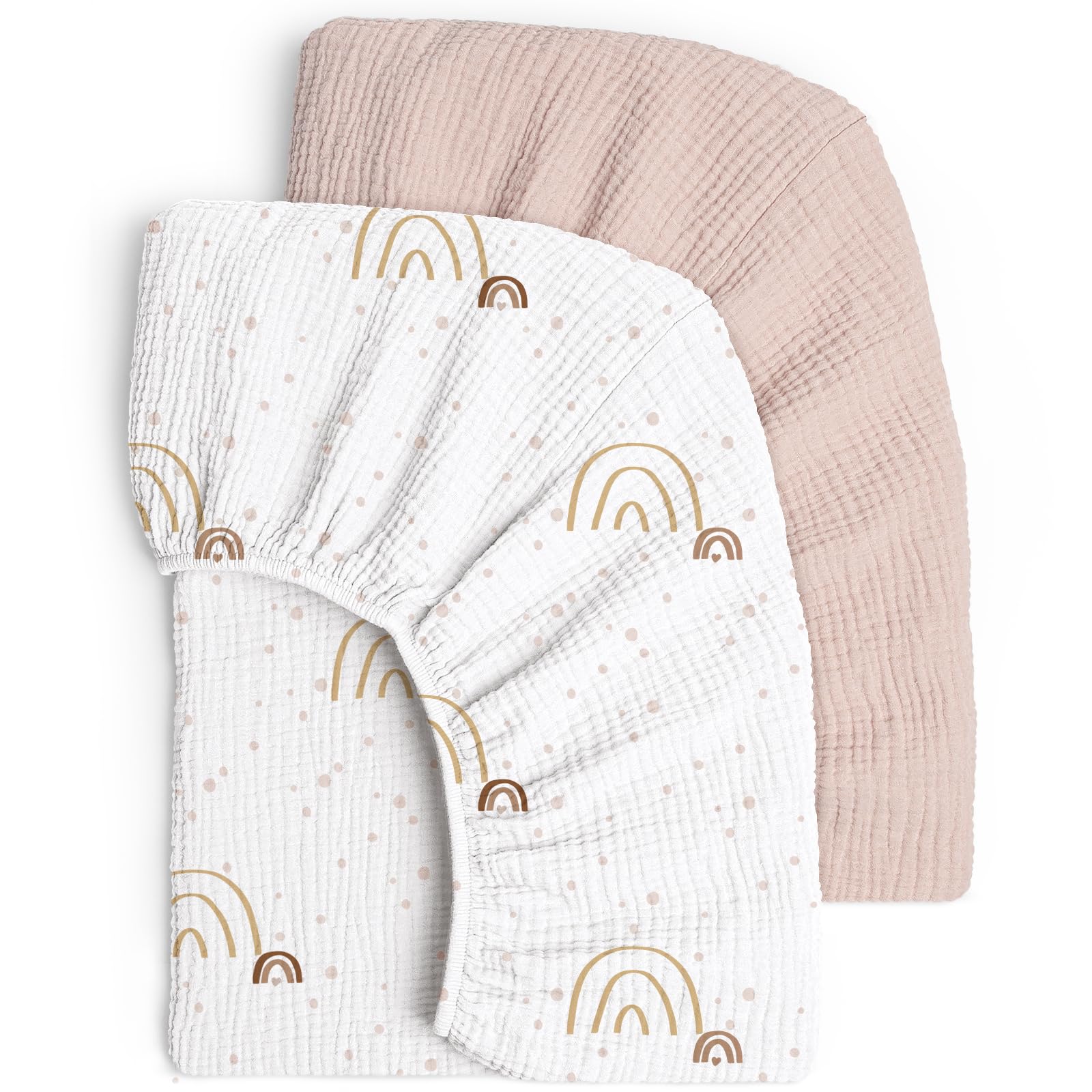 lulumoon Lenzuolo con Angoli in Mussola per Lettino