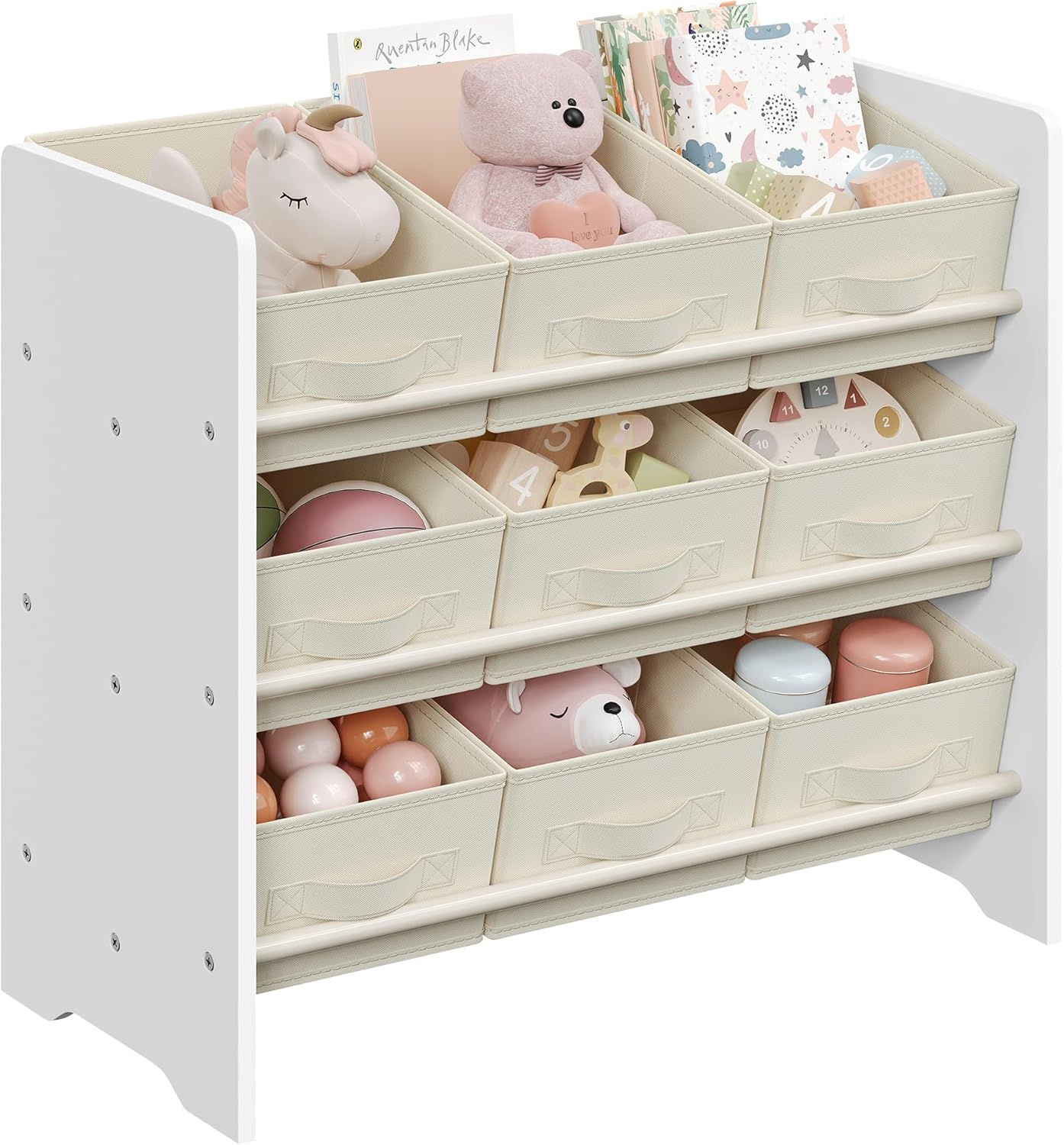 Songmics Scaffale per Bambini con 9 Contenitori - immagine 1
