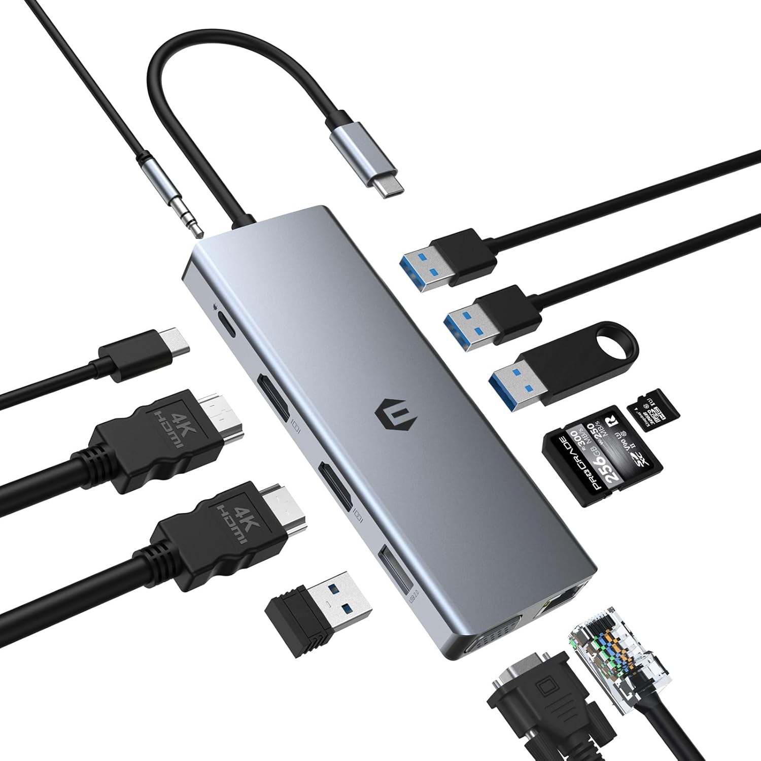 Oberster Docking Station USB C 12 in 1 - immagine 1