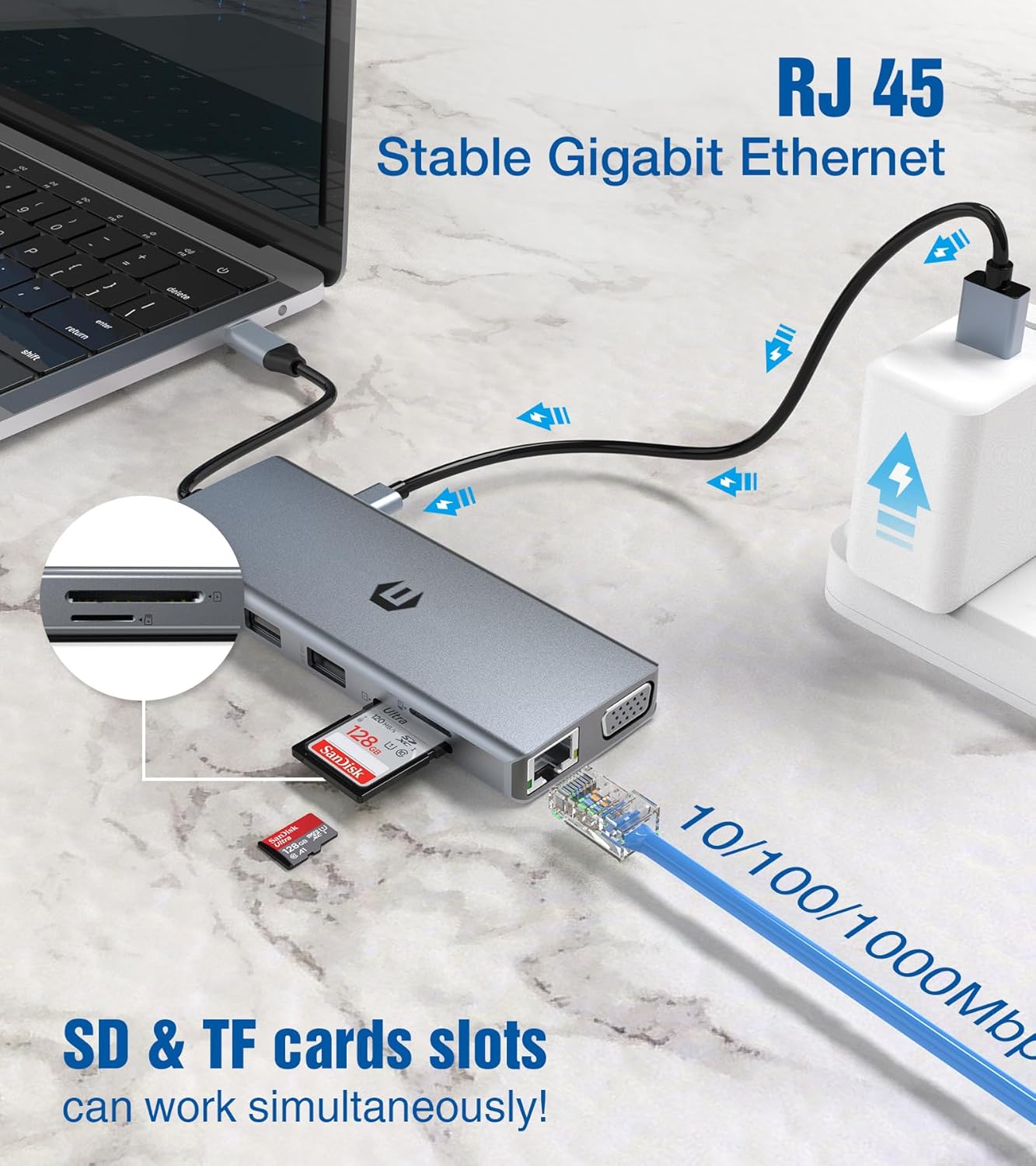 Oberster Docking Station USB C 12 in 1 - immagine 4