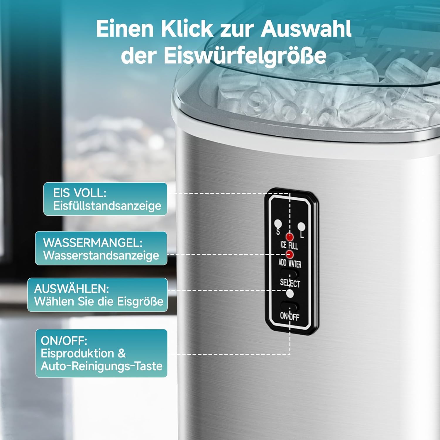 Euhomy Macchina per cubetti di ghiaccio piccola - immagine 4