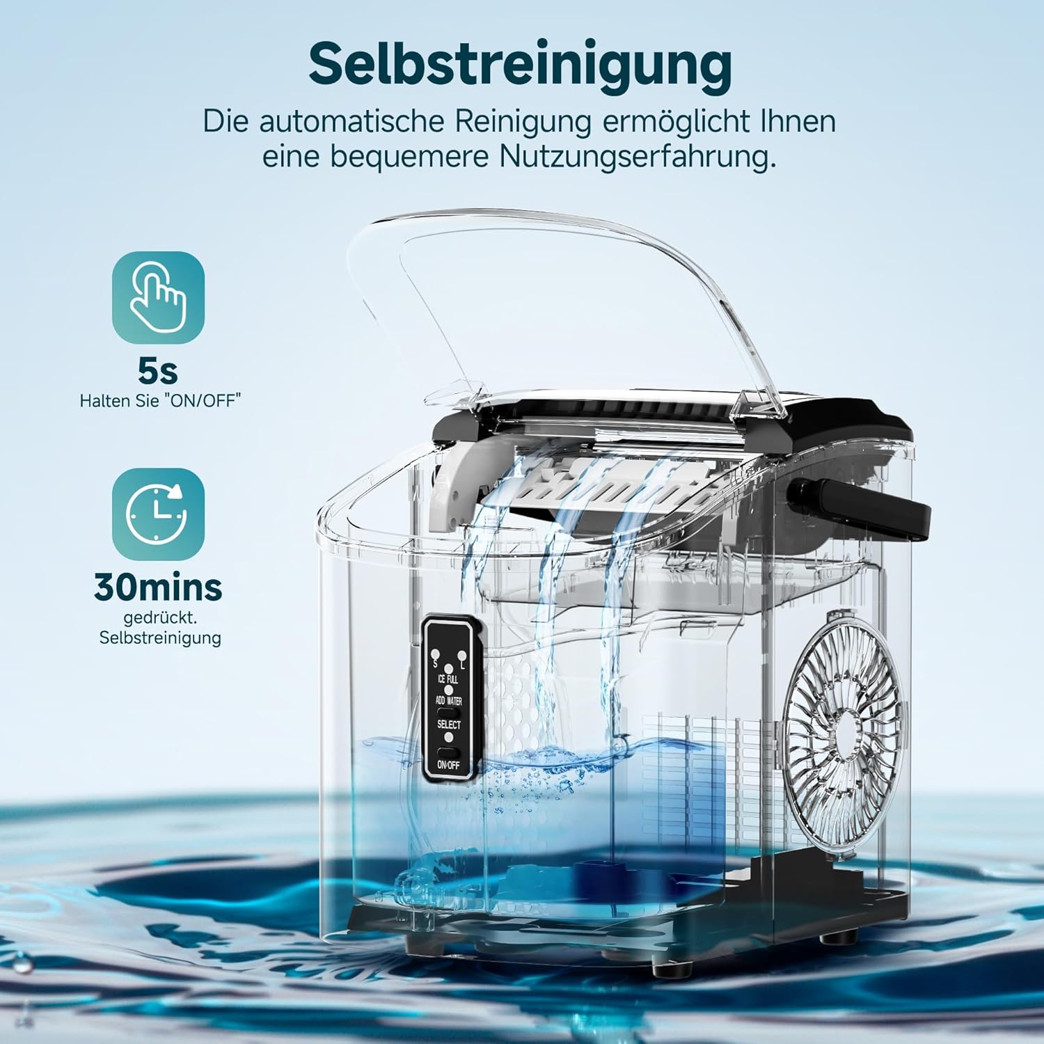 Euhomy Macchina per cubetti di ghiaccio piccola - immagine 5