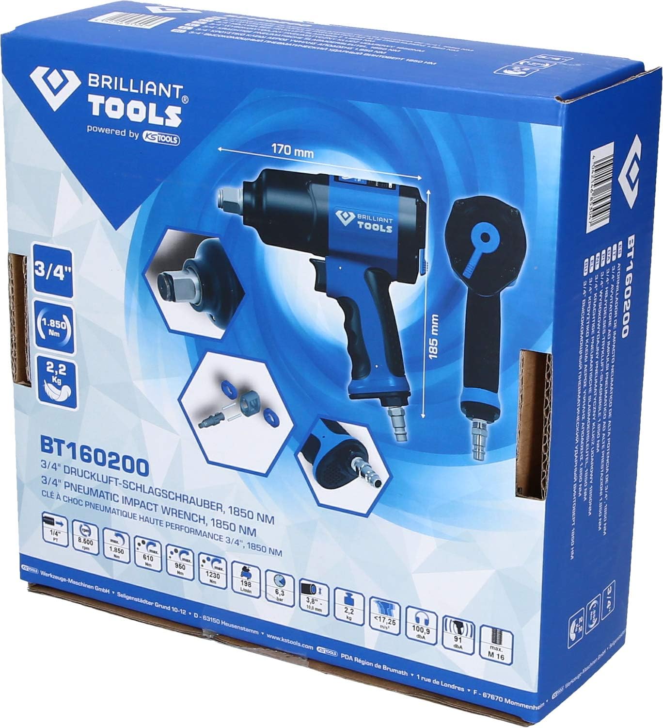 Brilliant Tools BT160200 Avvitatore ad Impulsi 3/4" - immagine 7