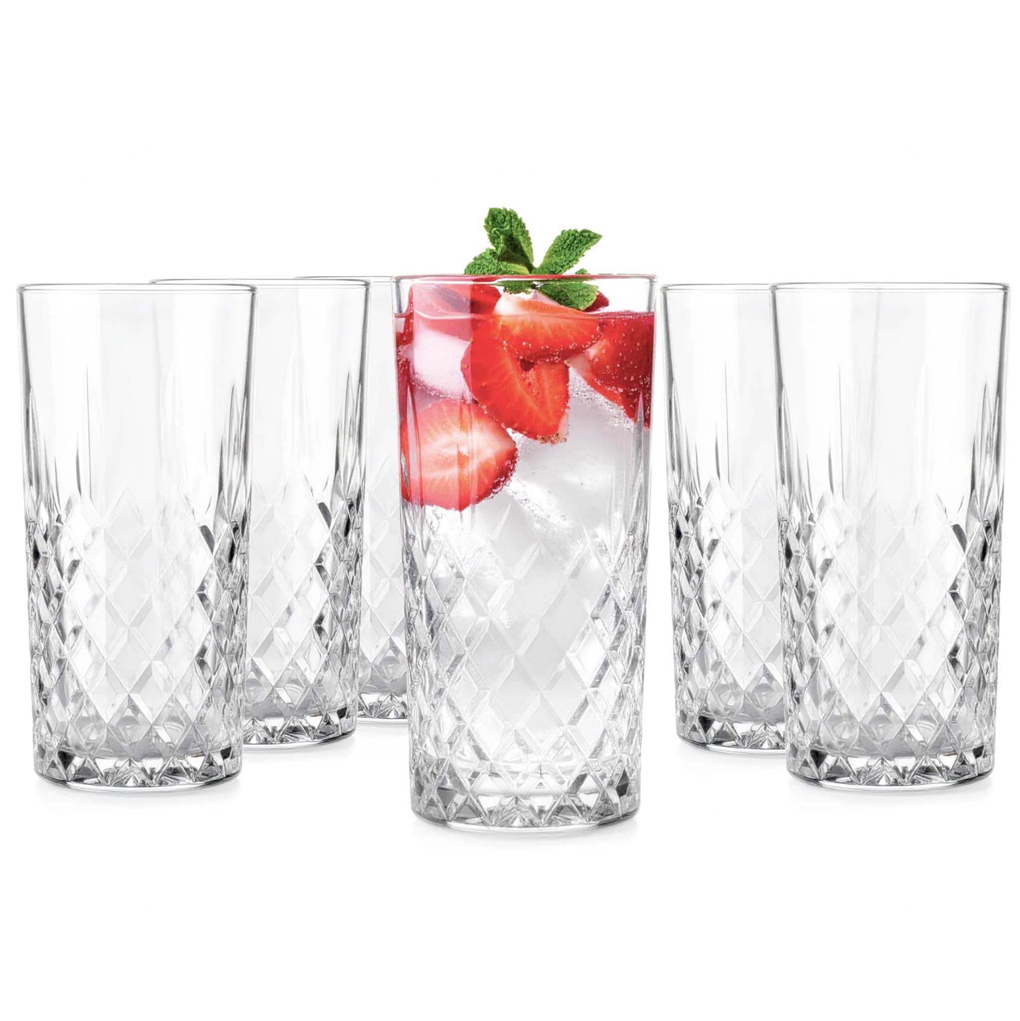 Glasmark A680100-W300-000-00 Set di 6 Bicchieri Alti da 350 ml, Vetro