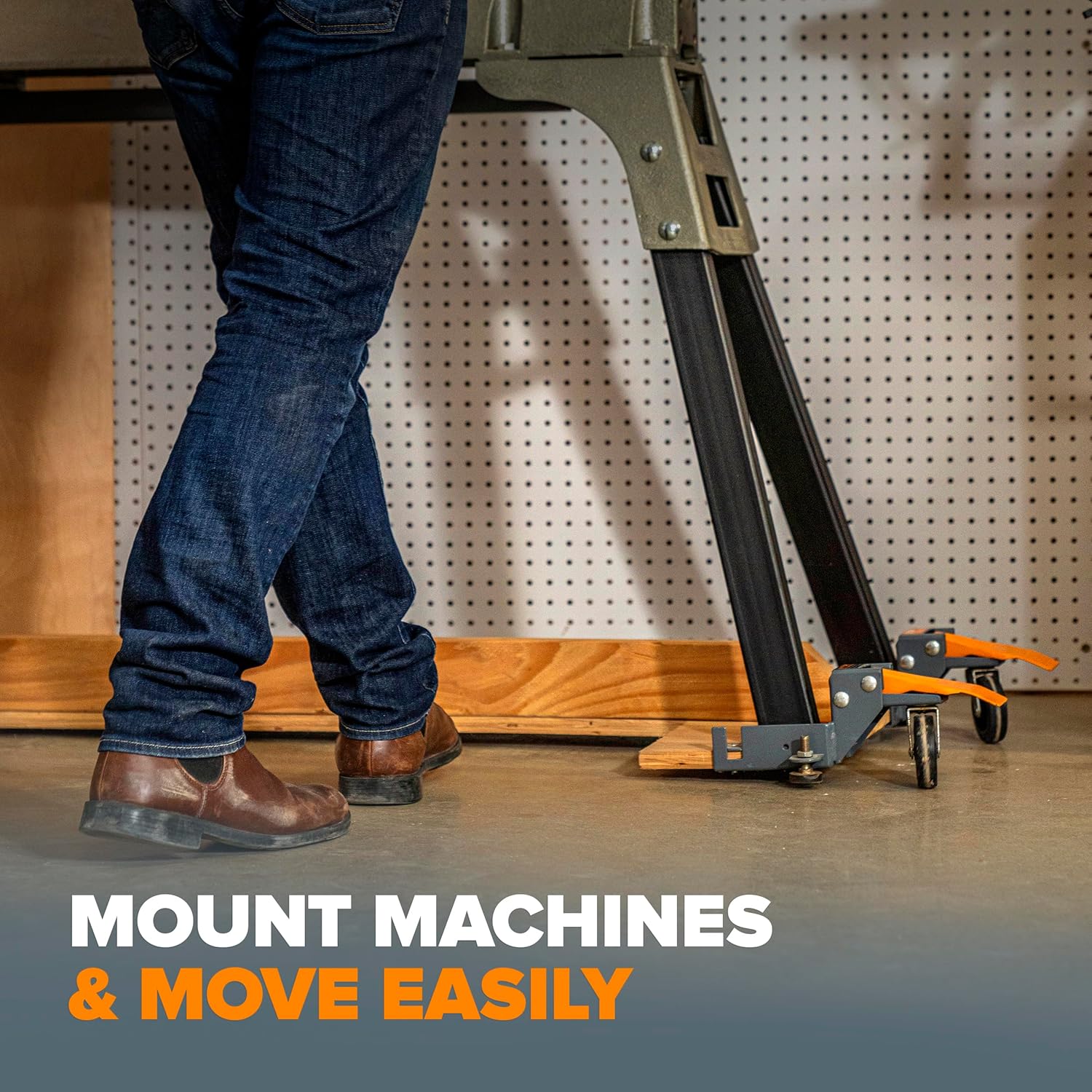 Portamate PM-1100 Base Mobile Universale 400 lb - immagine 4