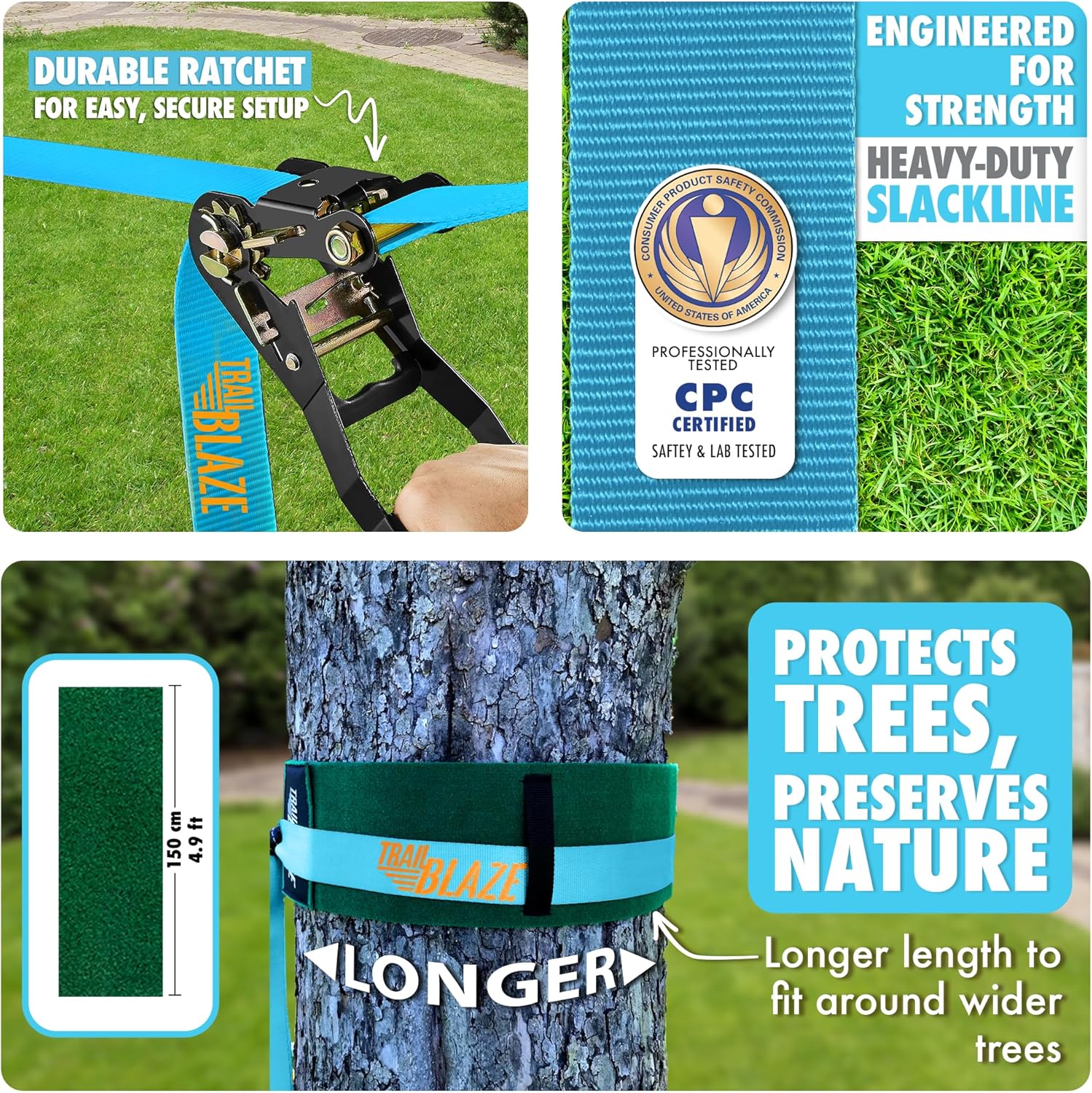 Trailblaze Kit Slackline Completo 15m - immagine 3