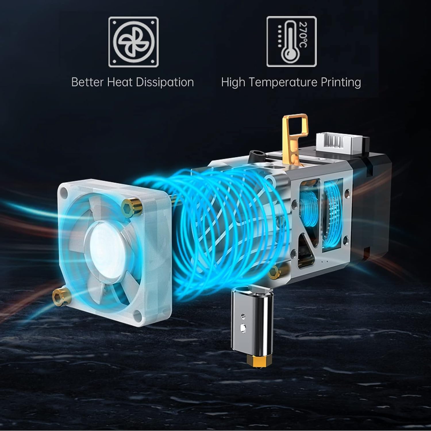 BIQU H2 V2S Lite Estrusore Direct Drive High Flow - immagine 4