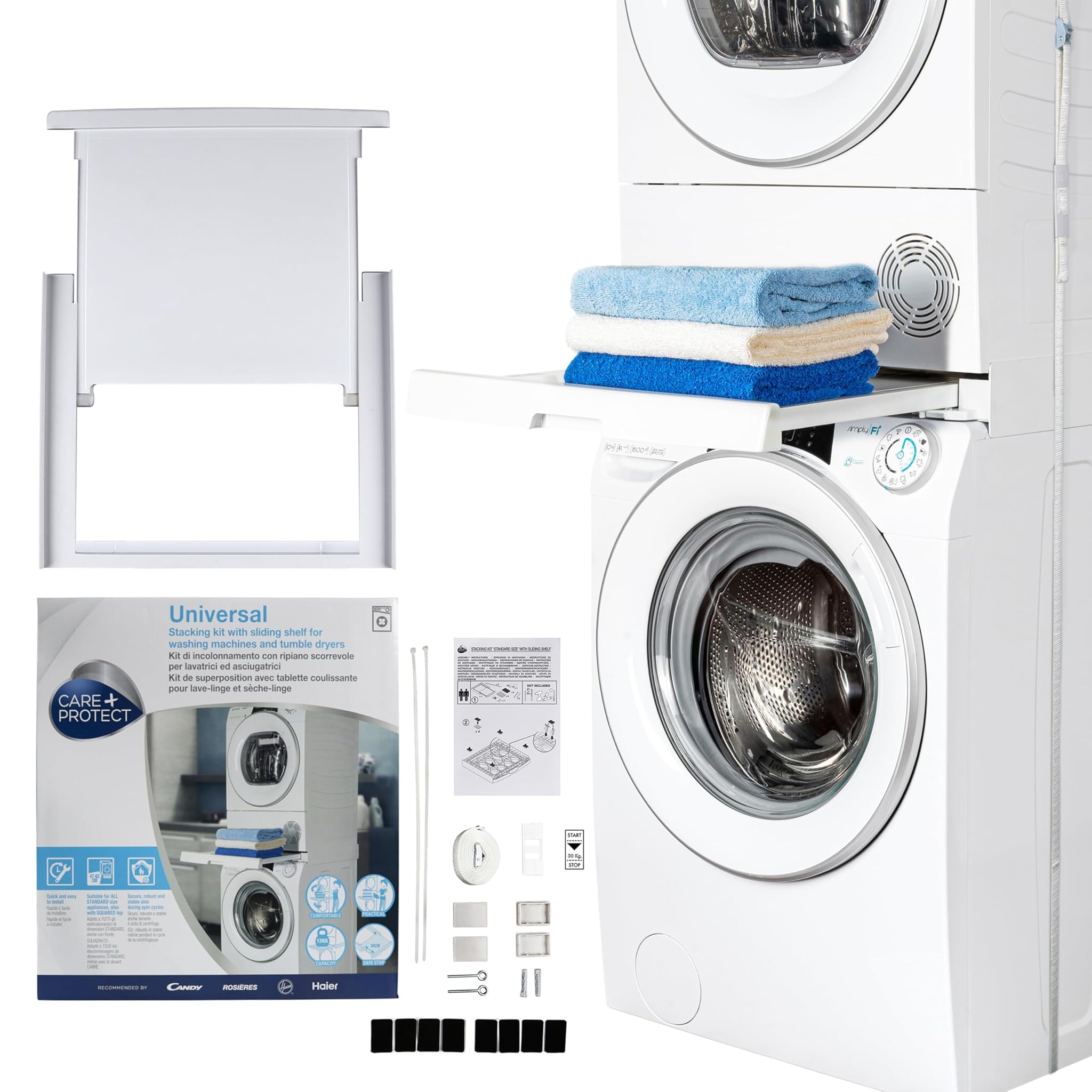 CARE + PROTECT Kit Incolonnamento Universale con Ripiano