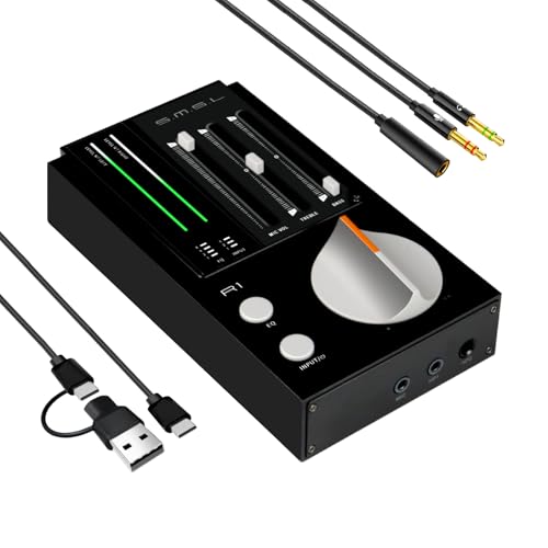 SMSL R1 DAC Amplificatore Cuffie Desktop USB C, Nero