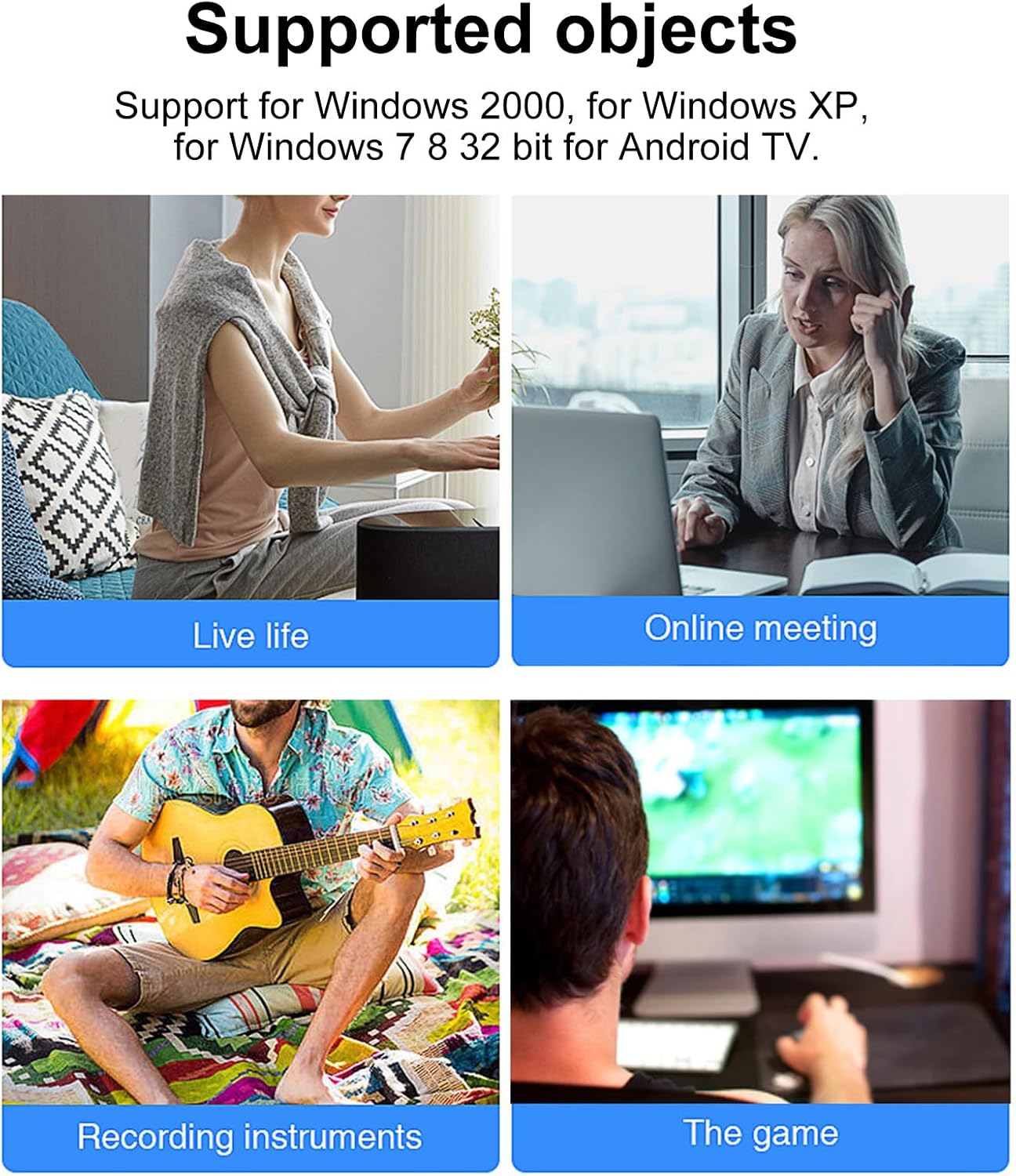 Bewinner Center Cam USB - Webcam 8MP Auto Focus - immagine 4