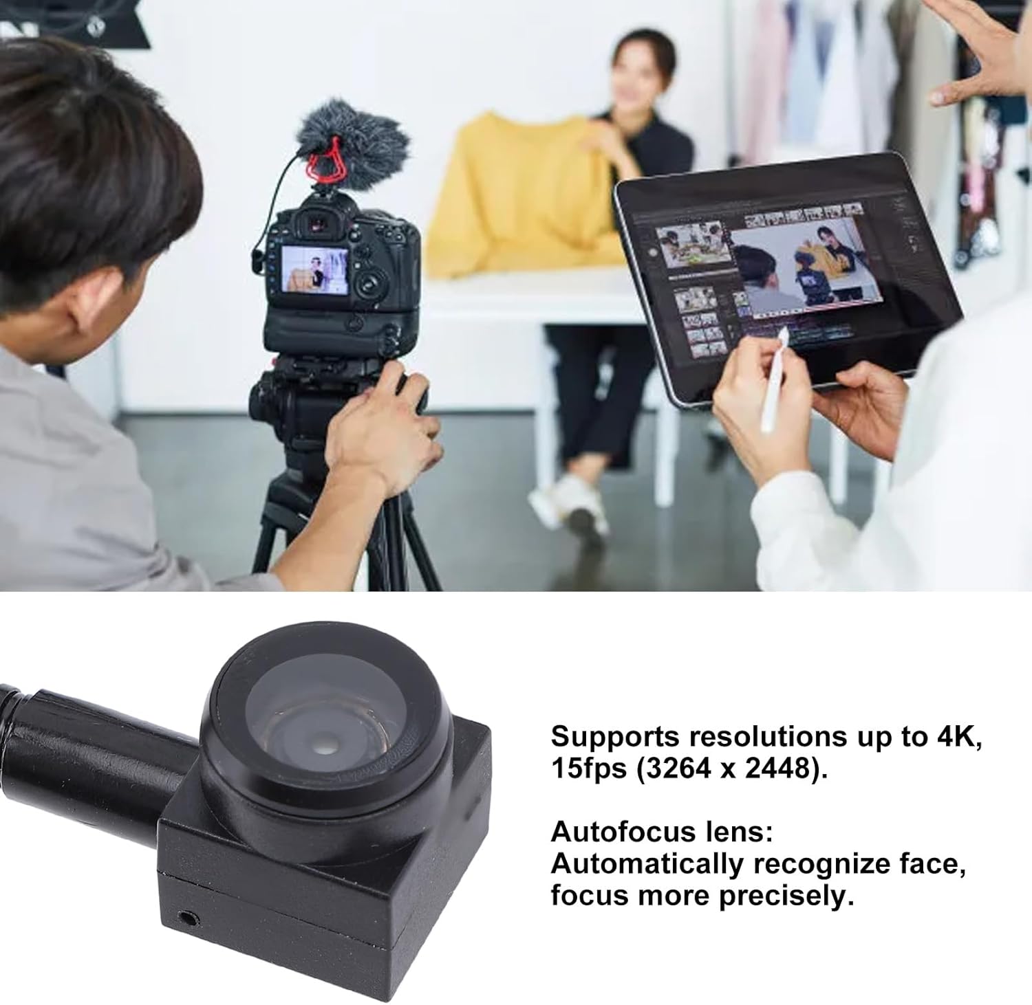 Bewinner Center Cam USB - Webcam 8MP Auto Focus - immagine 8