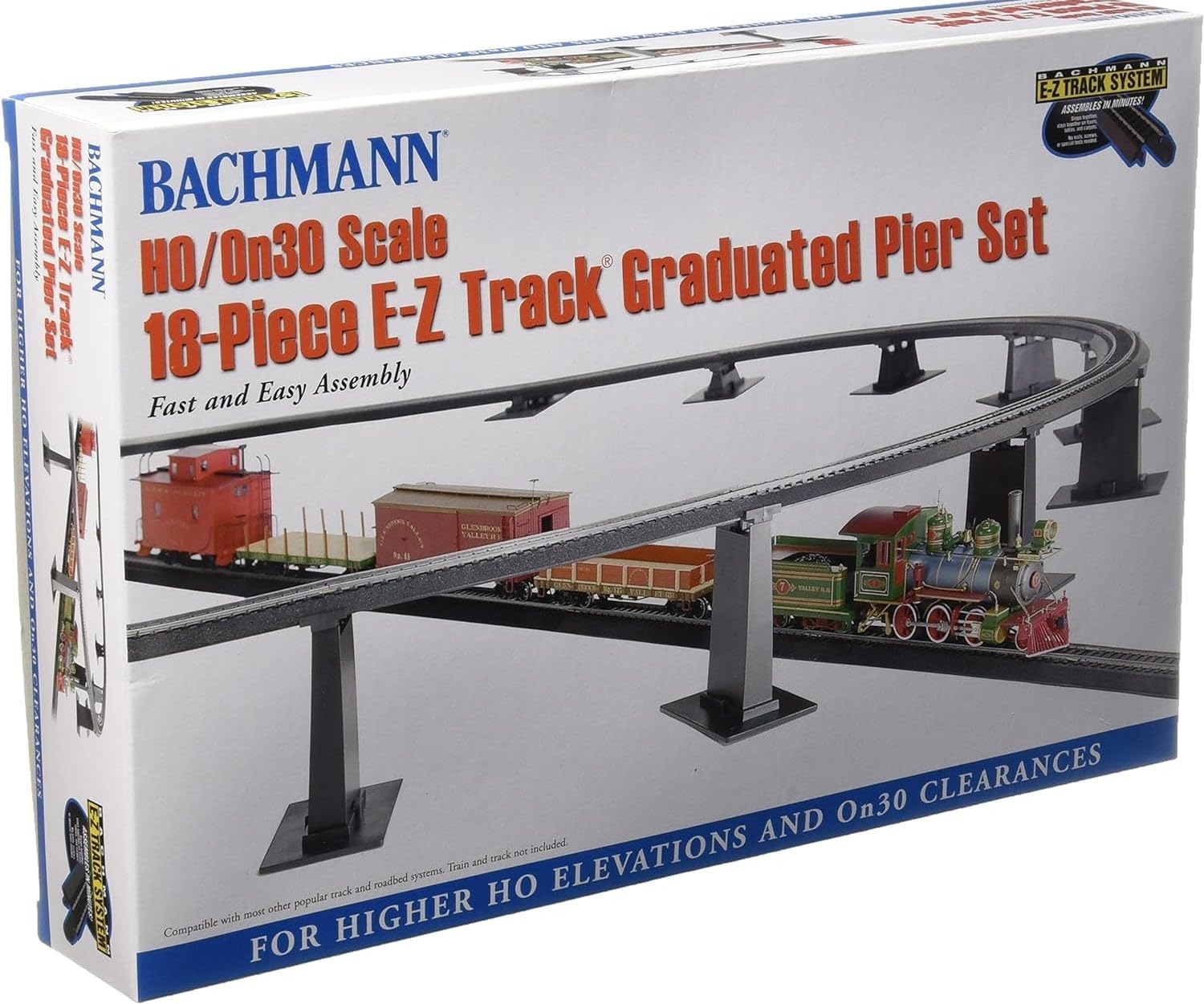 Bachmann Trains 18 PC. E-Z Track Graduated Pier Set - immagine 4