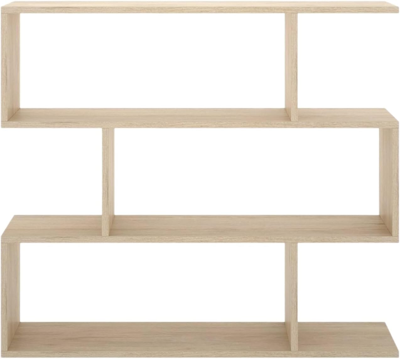 Dmora Libreria Misone Scaffale Ufficio 3 Ripiani, Rovere - immagine 4